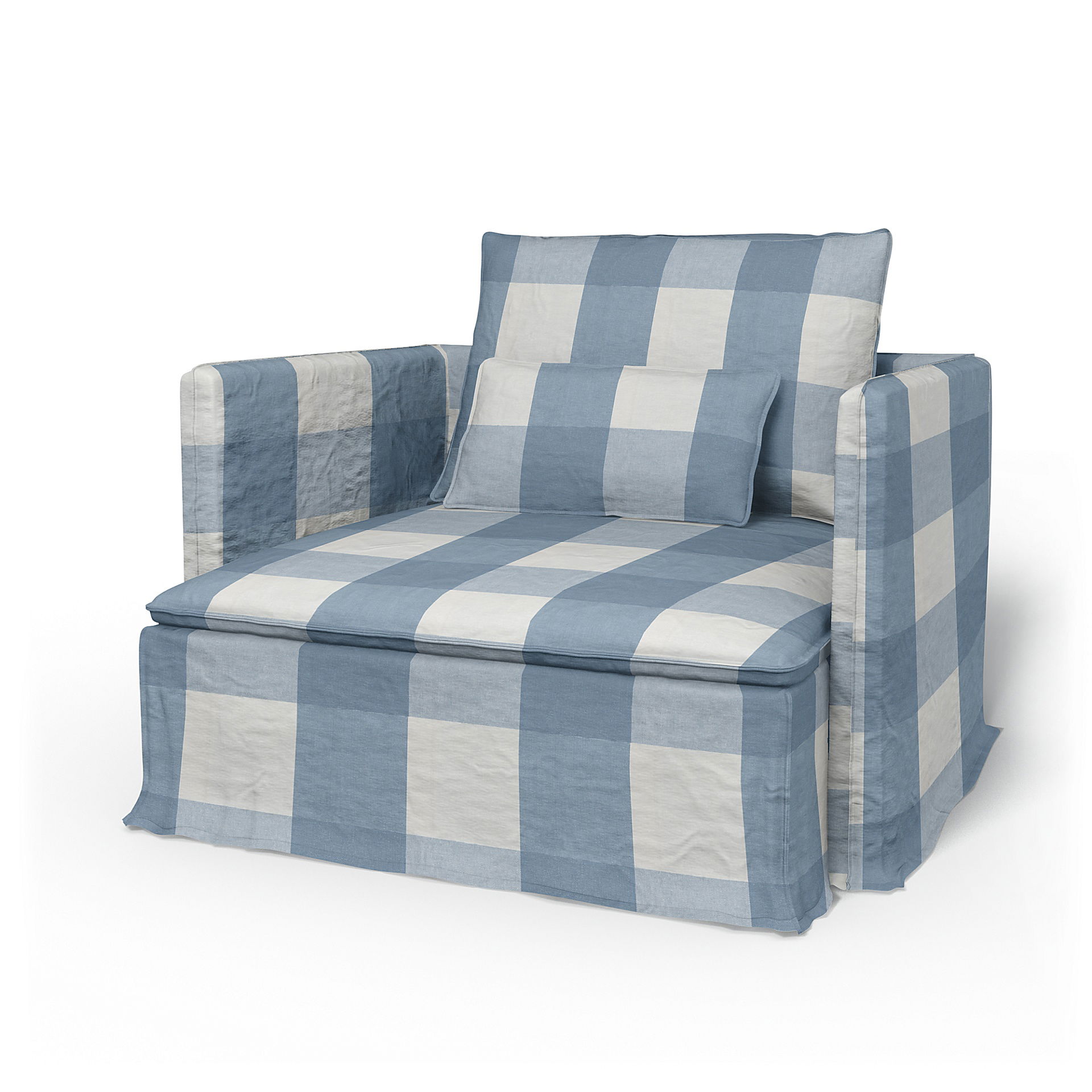 IKEA - Överdrag till Söderhamn fåtölj, Sky Blue, Linne - Bemz