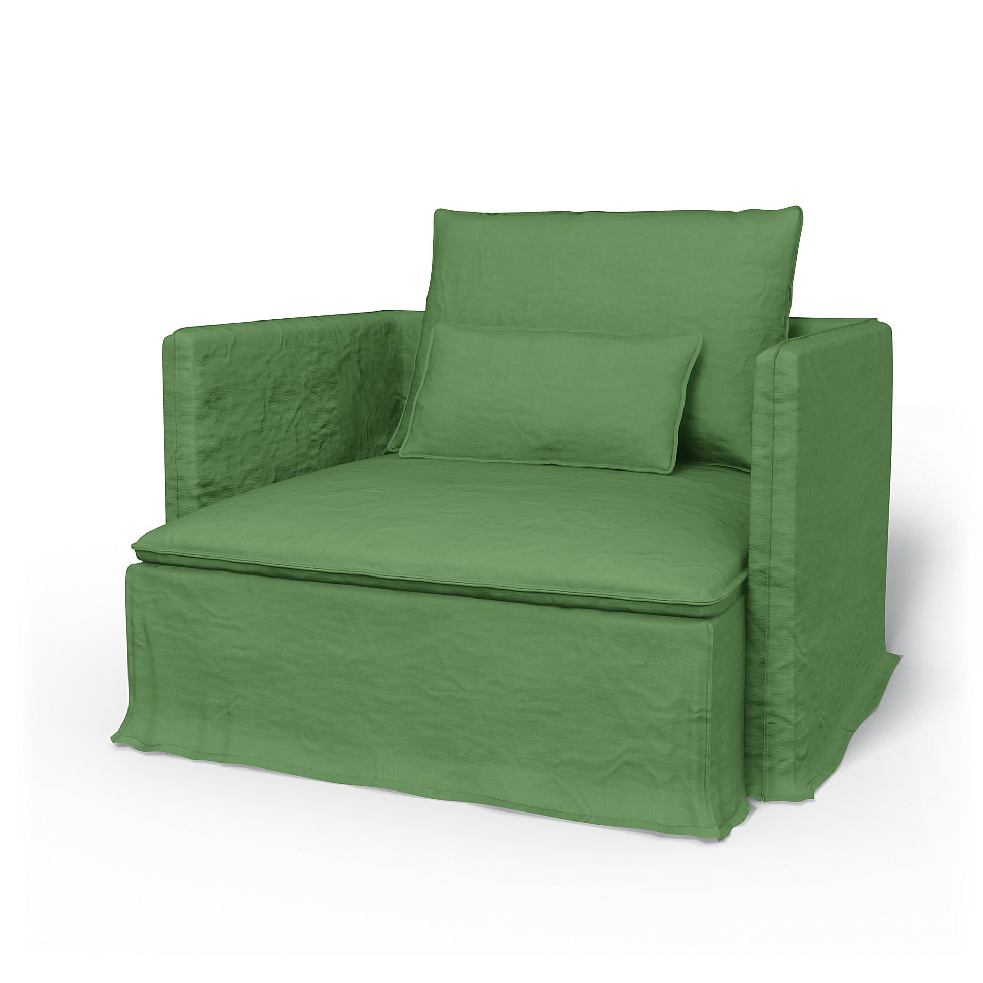 IKEA - Soderhamn Armchair Cover, Apple Green, Linen - Bemz