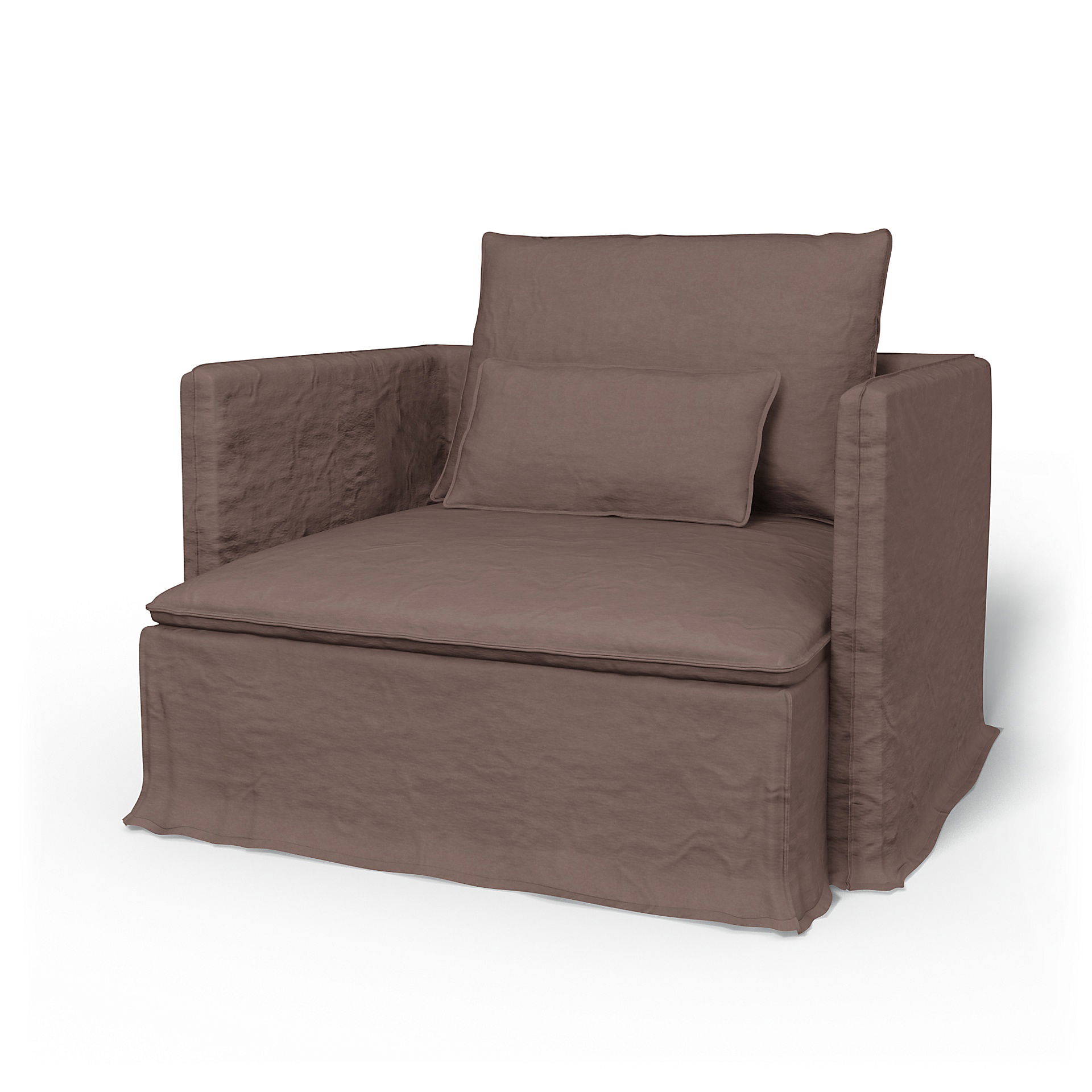 IKEA - Söderhamn Armchair Cover, Lavender, Velvet - Bemz
