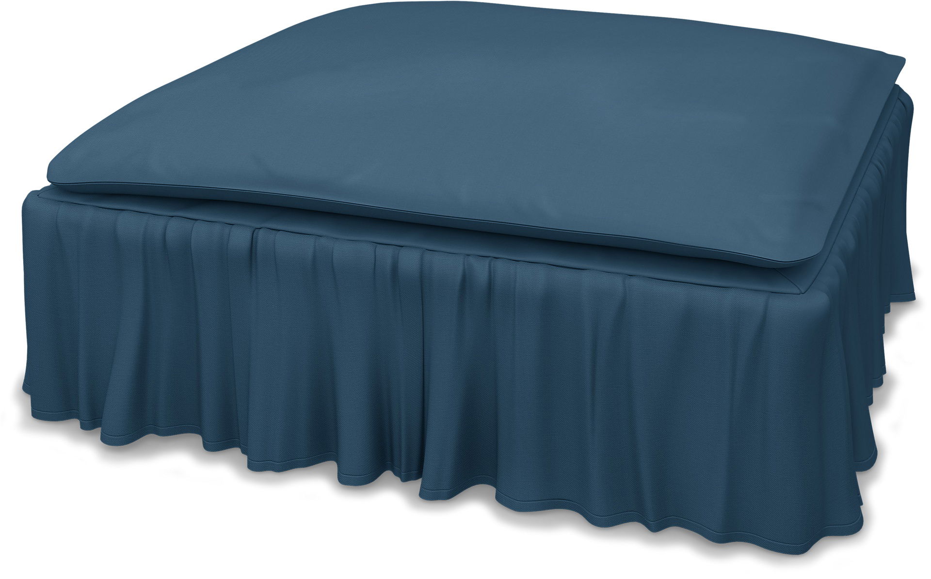 IKEA - Söderhamn Footstool Cover, Real Teal, Cotton - Bemz
