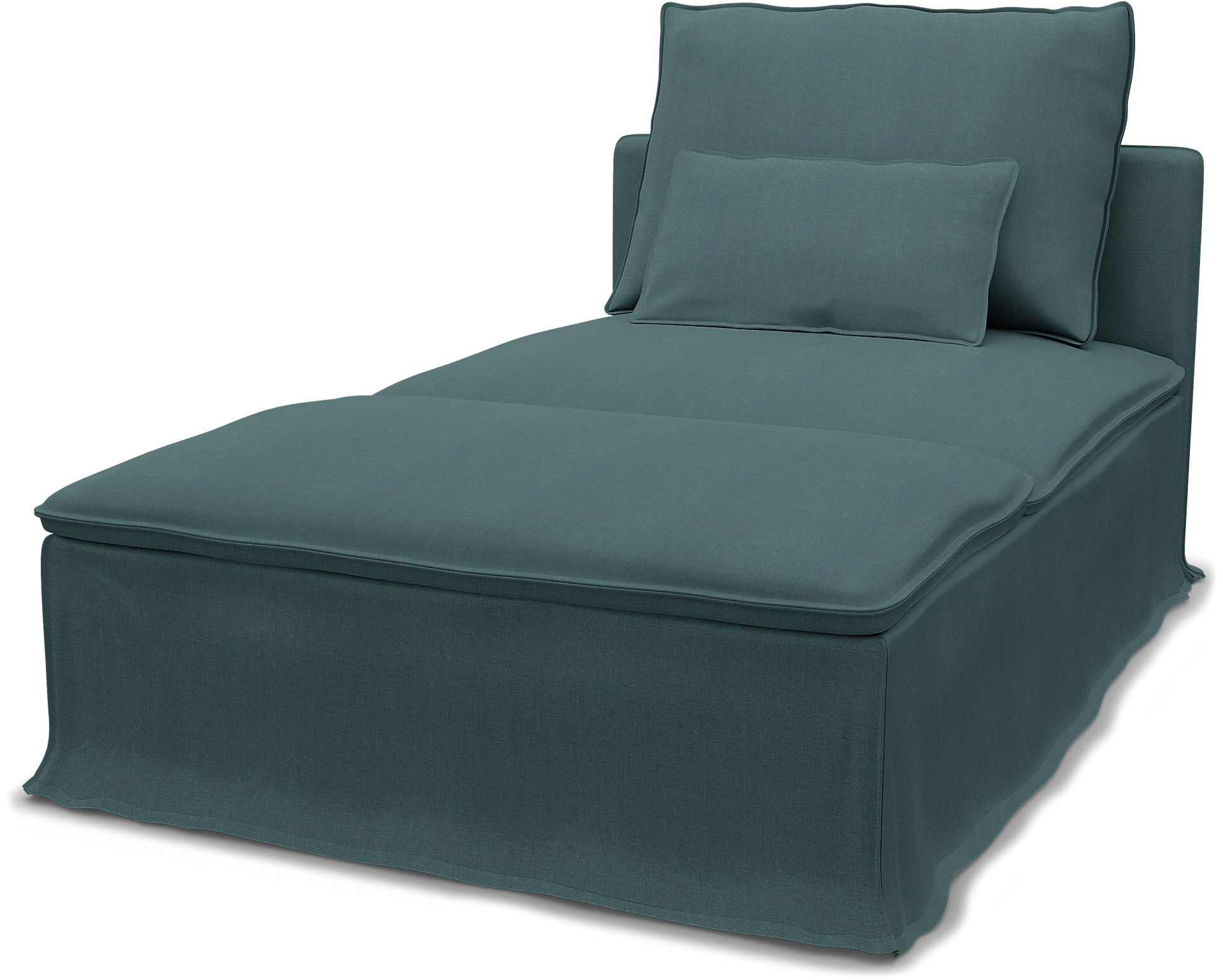 IKEA - Överdrag till Söderhamn schäslong, Slate Blue, Linne - Bemz