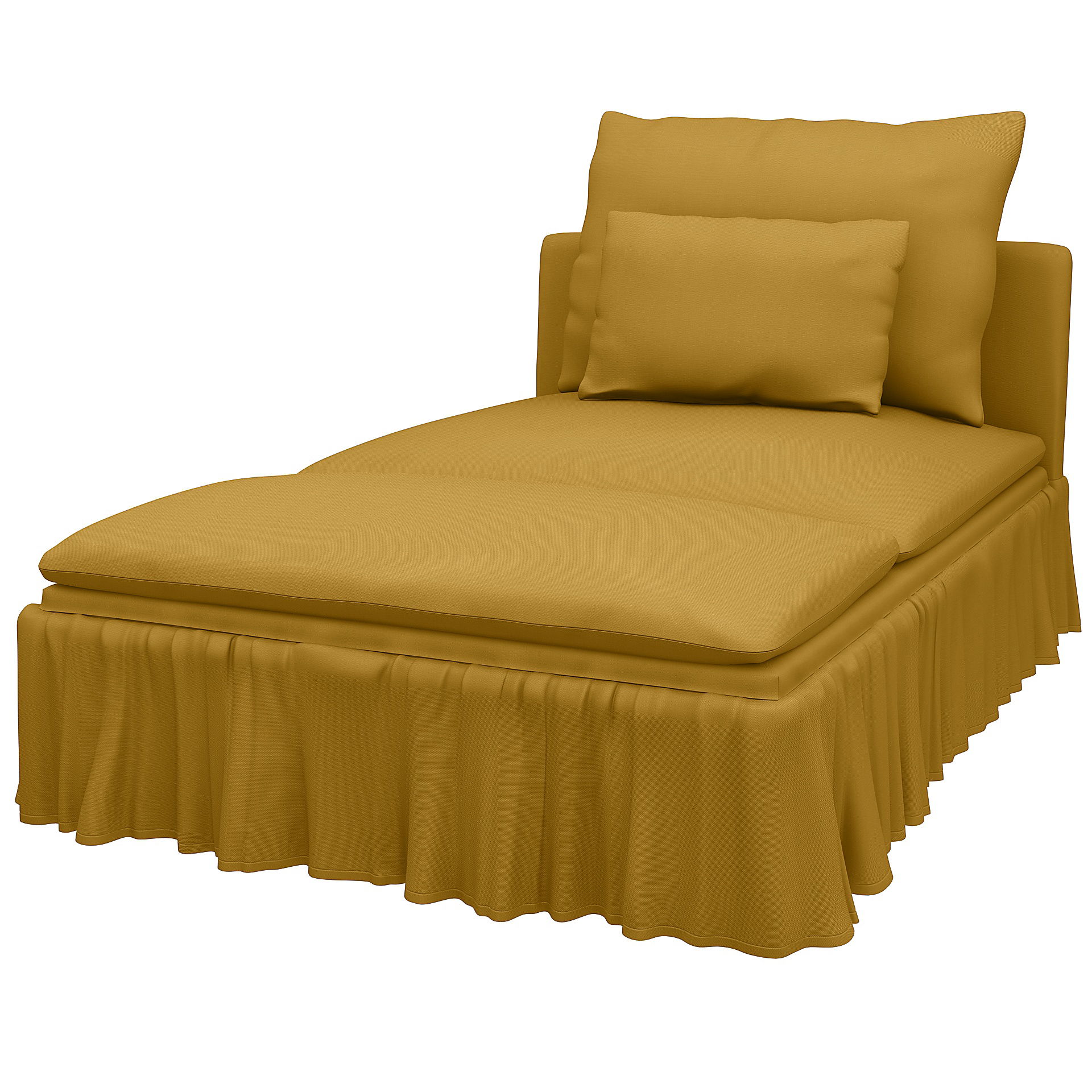 IKEA - Méridienne Söderhamn Maximalist Fit, Honey Mustard, Coton - Bemz