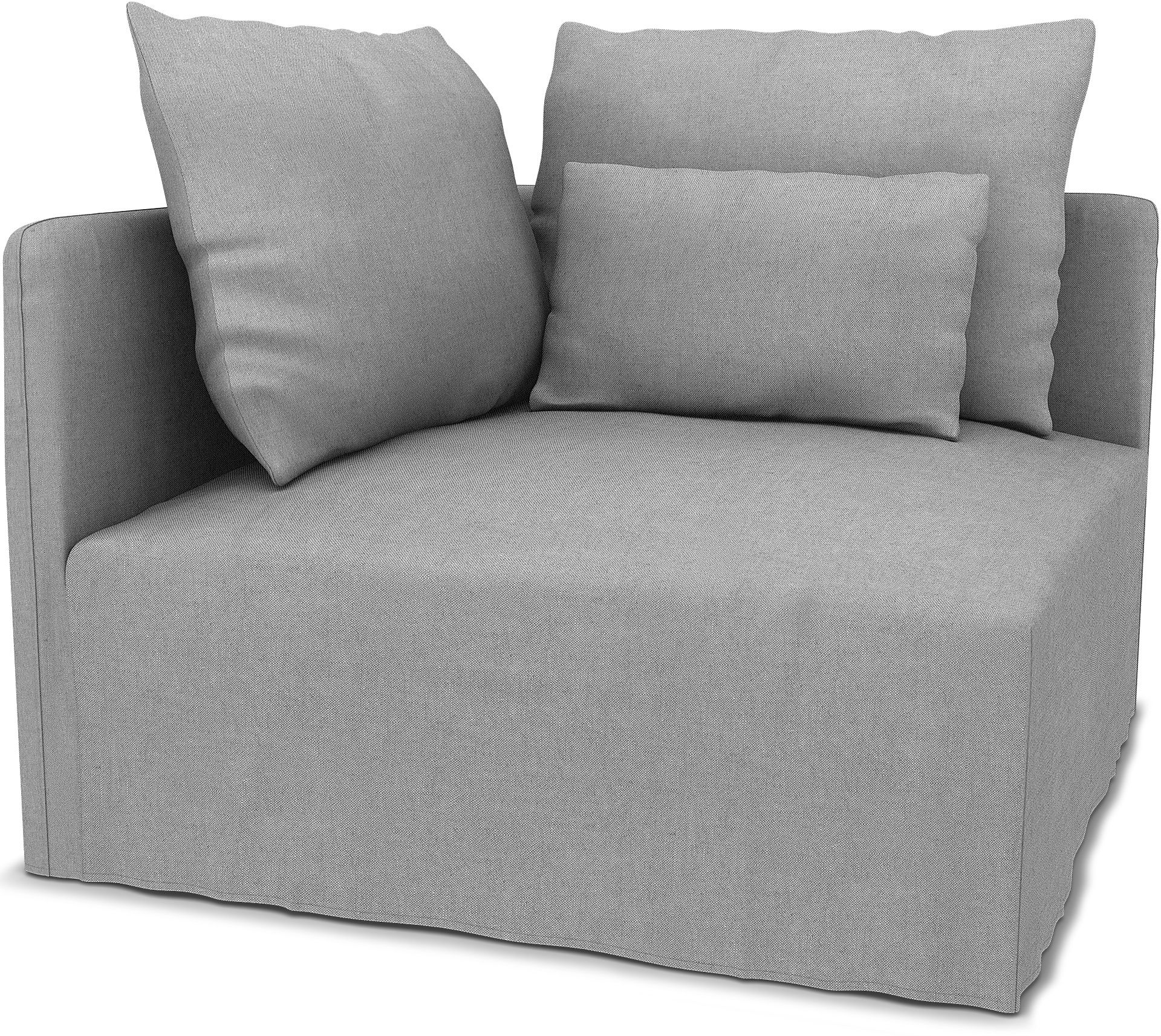 IKEA - SÖDERHAMN CORNER SECTION COVER (left), Graphite, Linen - Bemz