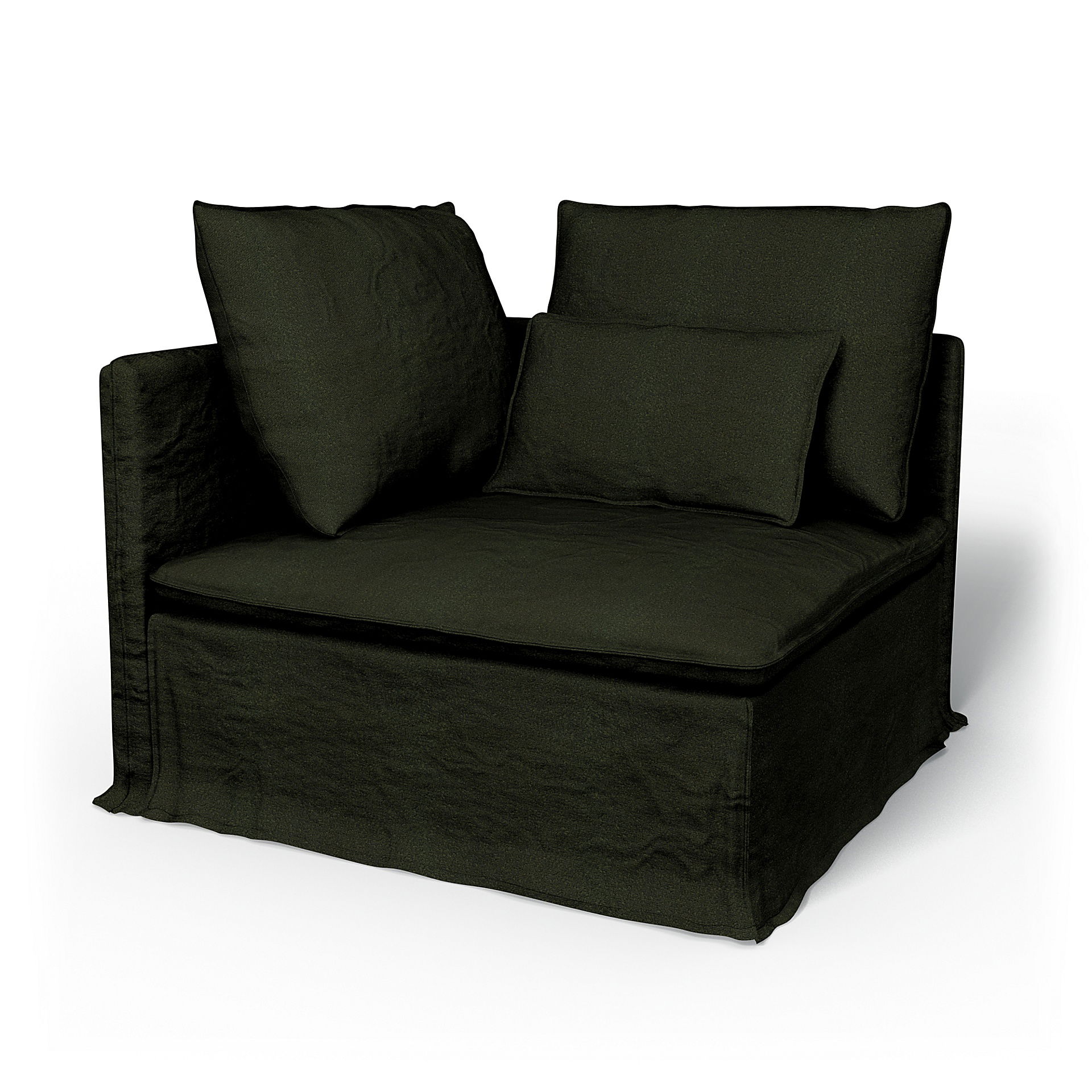 IKEA - Söderhamn Corner Section Cover, Dark Moss Green, BEMZ NATURE'S PALETTE COLLECTION - Bemz