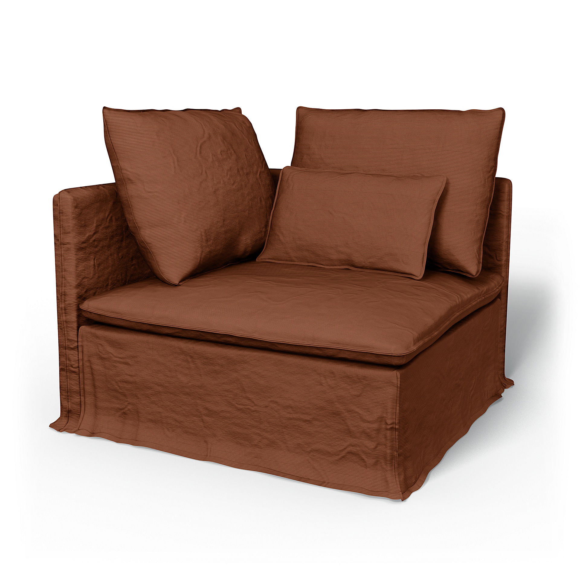 IKEA - Överdrag till Söderhamn hörnsektion, Rustic Rouge, Manchester - Bemz