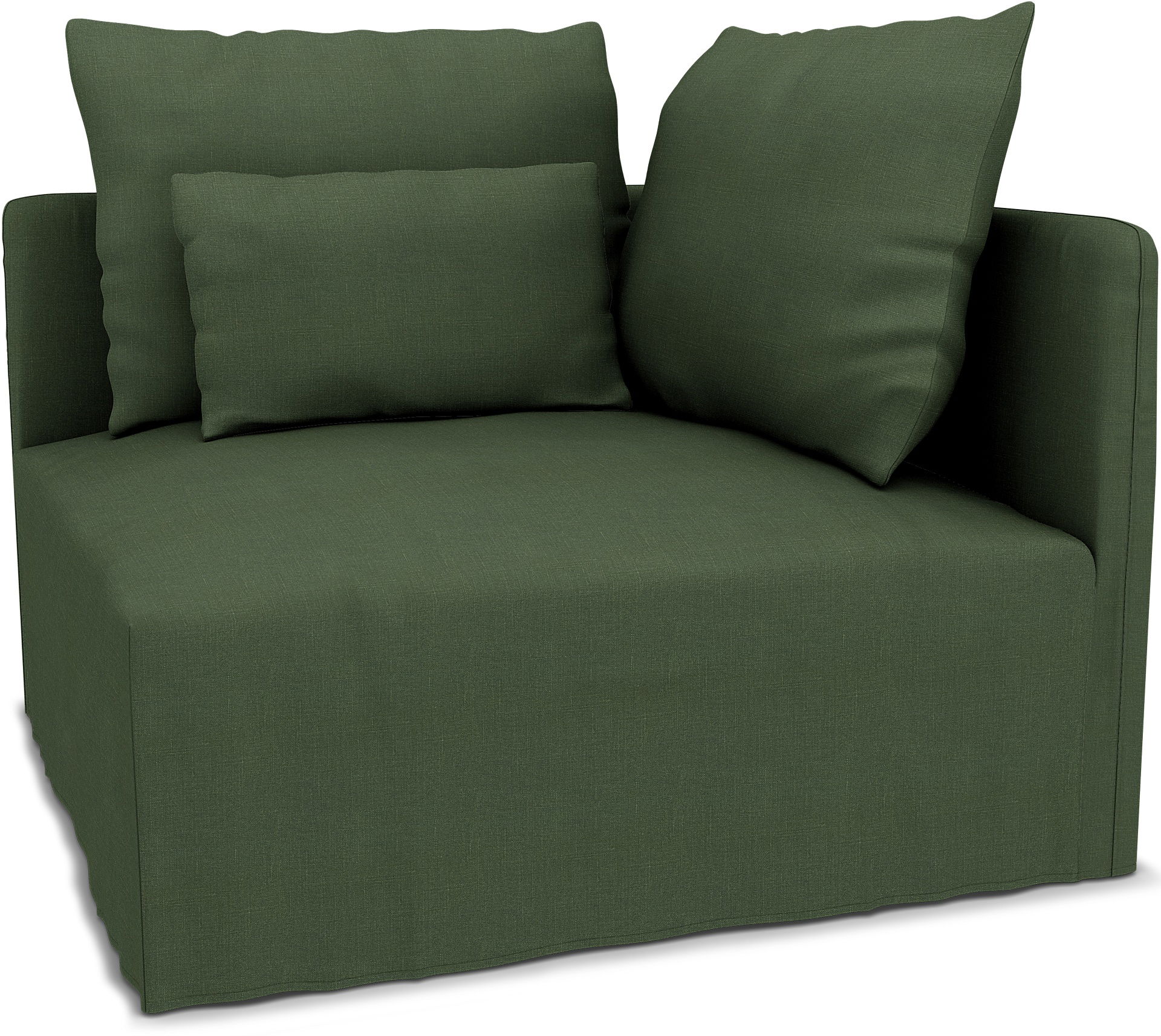 IKEA - SÖDERHAMN CORNER SECTION COVER (right), Moss, Linen - Bemz