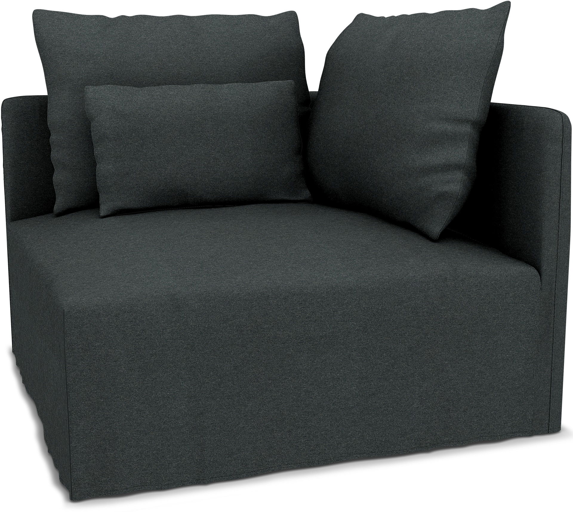 IKEA - SÖDERHAMN CORNER SECTION COVER (right), Stone, Wool - Bemz