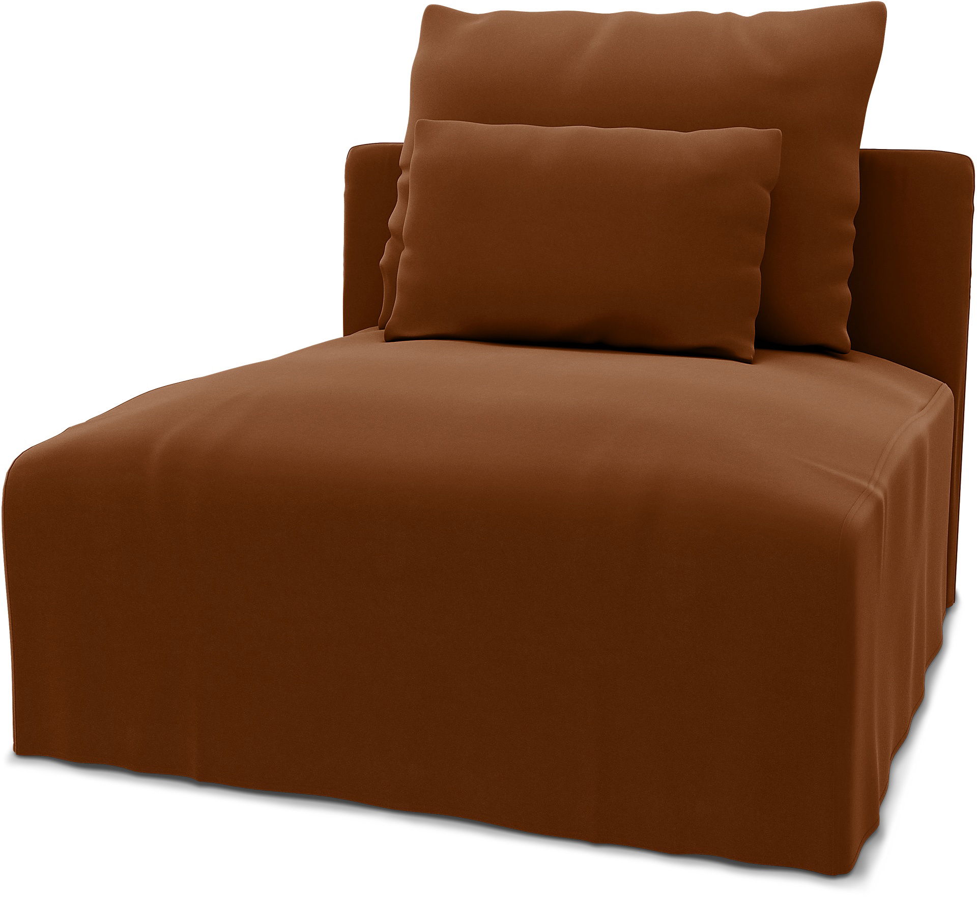 IKEA - Överdrag till Söderhamn 1-sitssektion, Cinnamon, Sammet - Bemz