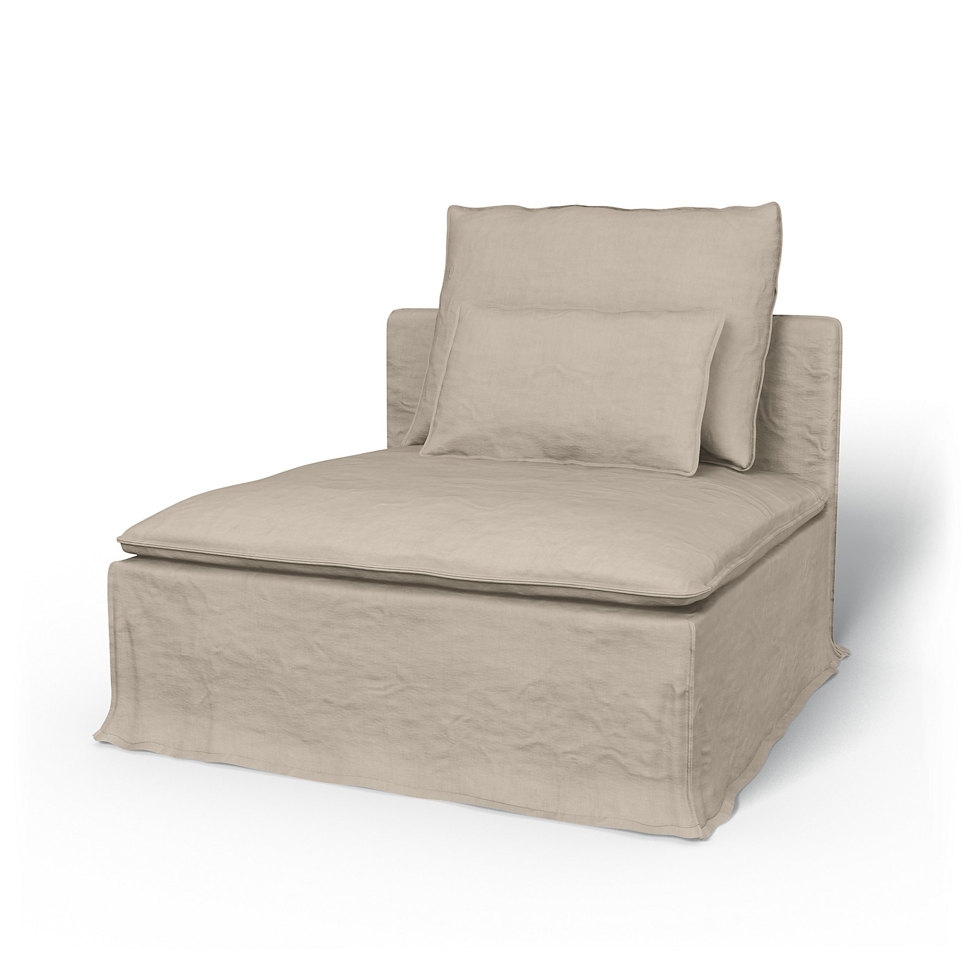 IKEA - Soderhamn 1 Seat Section Cover, Parchment, Linen - Bemz