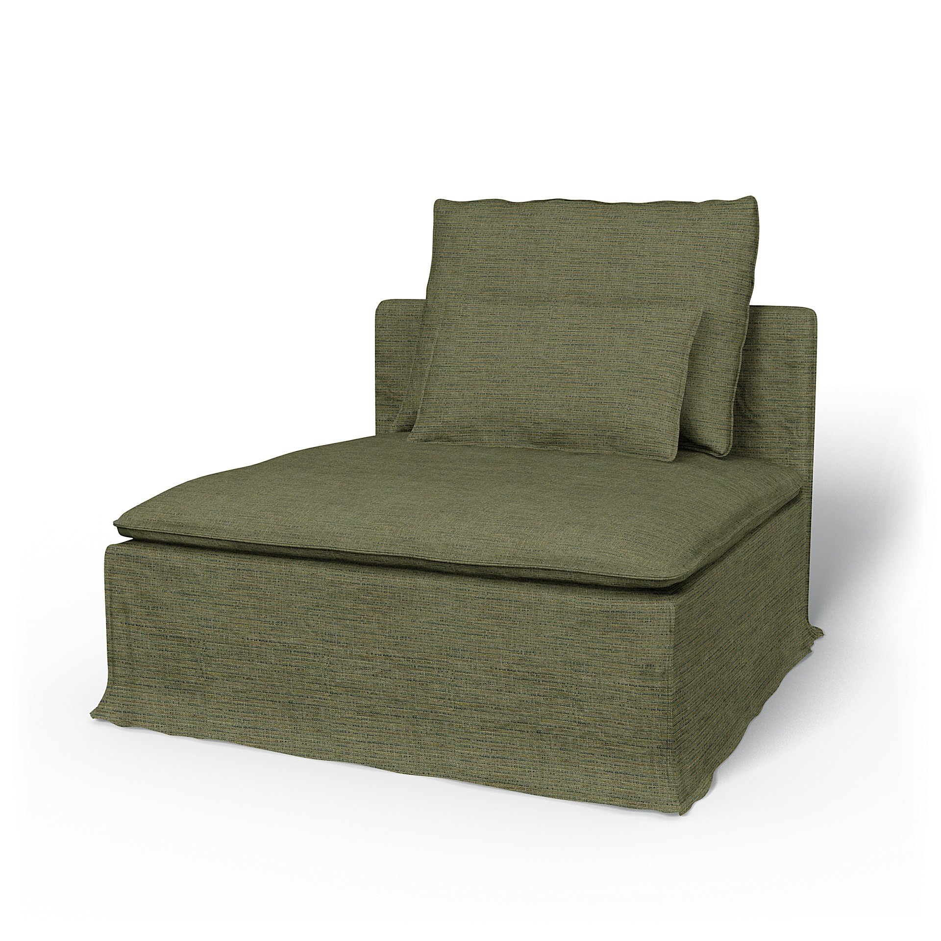 IKEA - Soderhamn 1 Seat Section Cover, Meadow Green, Boucle & Texture - Bemz