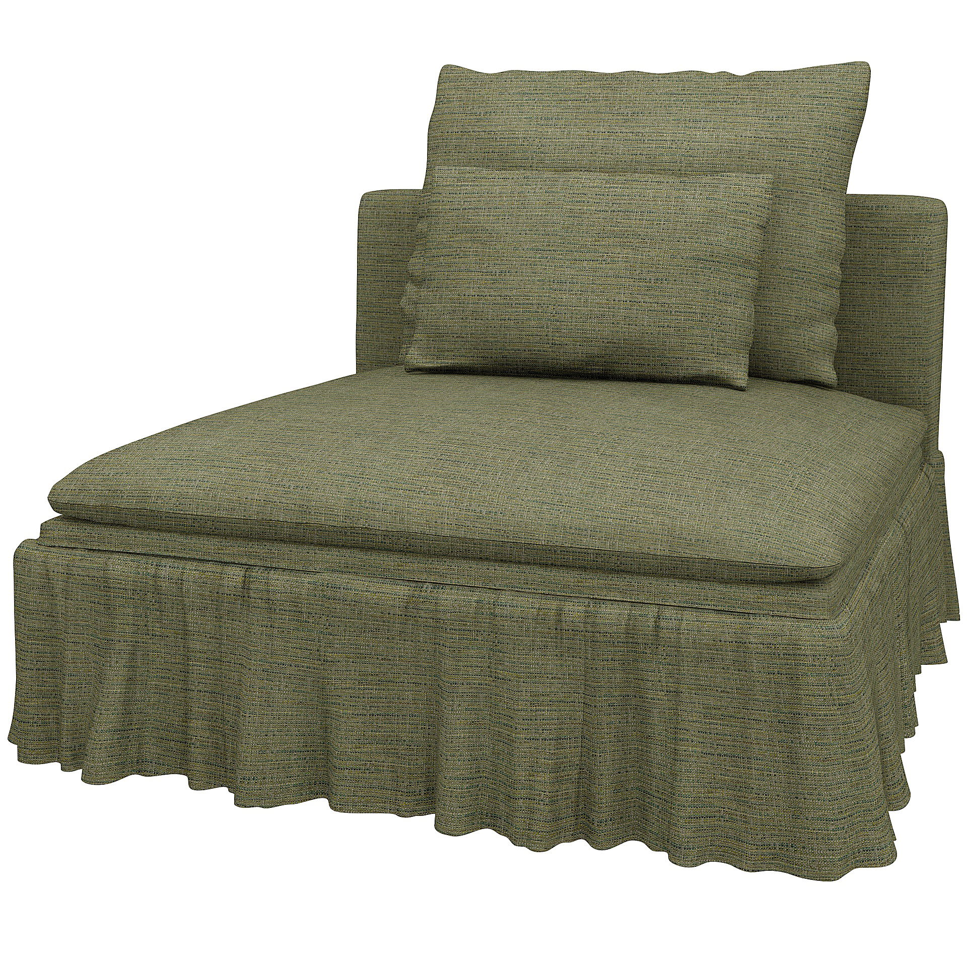 IKEA - Överdrag till Söderhamn 1-sitssektion i Maximalist Fit, Meadow Green, BOUCLÉ & TEXTUR - Bemz