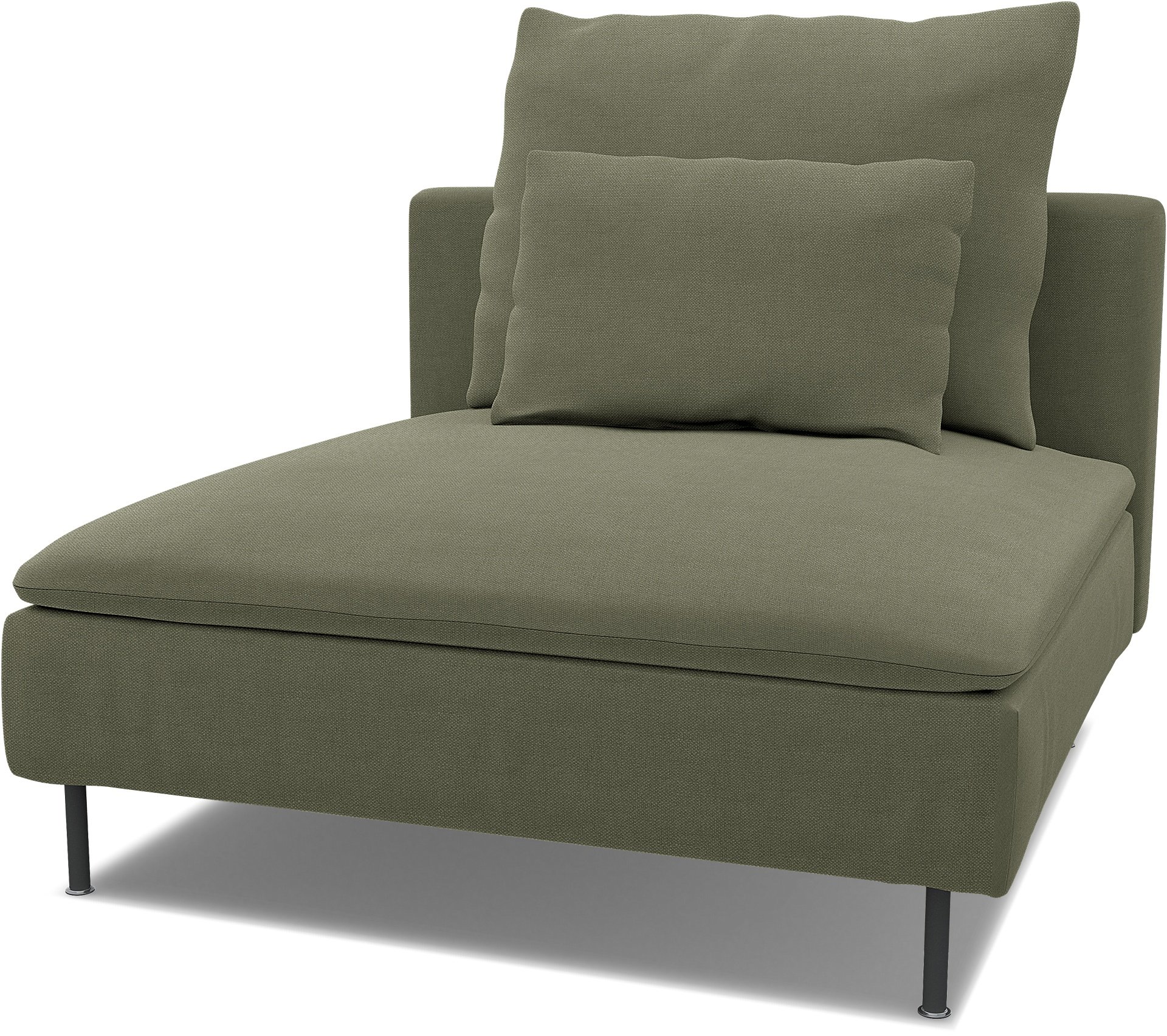 Spare back cushion cover for SODERHAMN 1 SEAT SECTION, Sage, Linen - Bemz