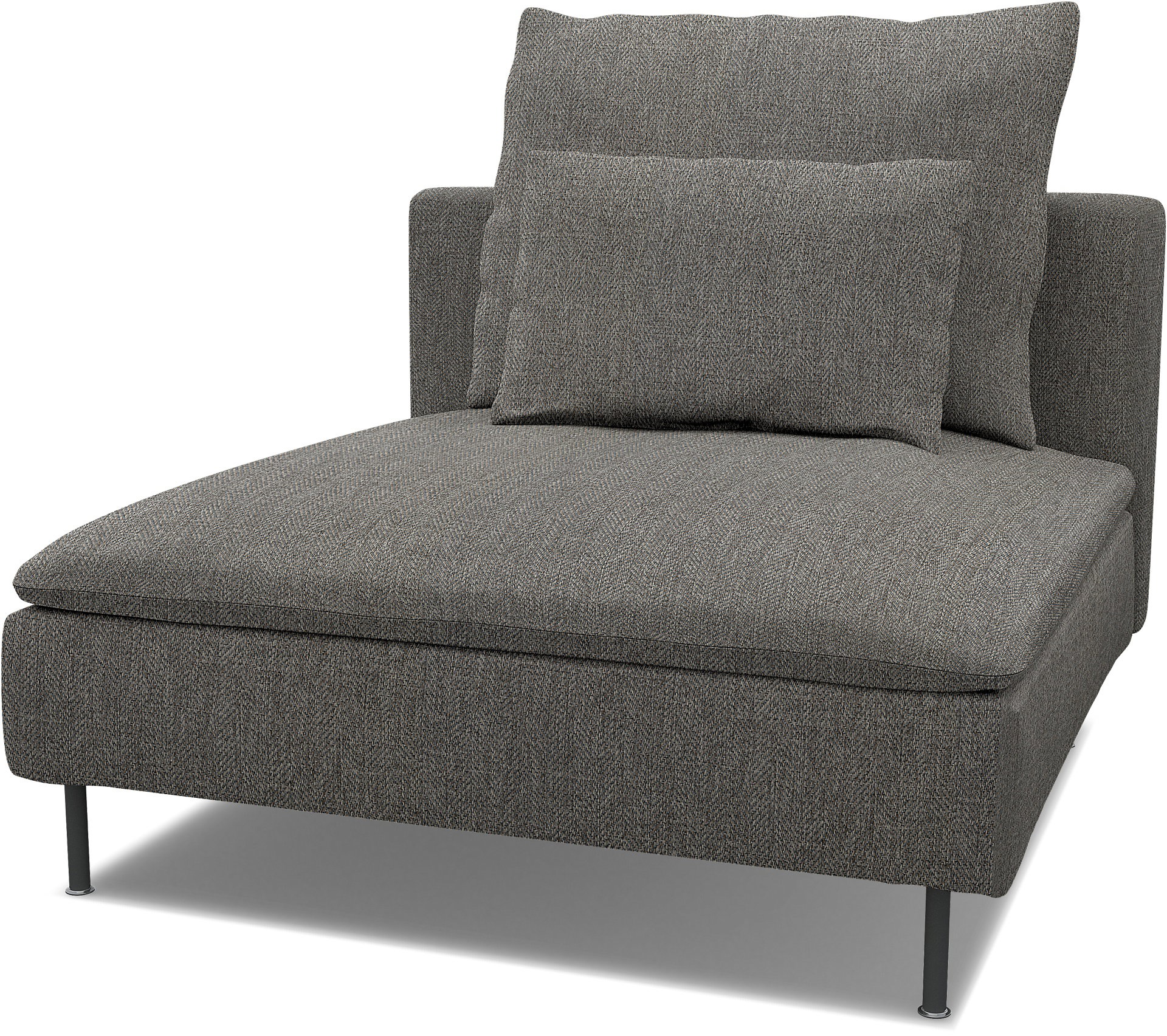 Ersatzbezug für Sitzkissen des 1er-Elementes Söderhamn, Taupe, BOUCLÉ & TEXTURIERT - Bemz