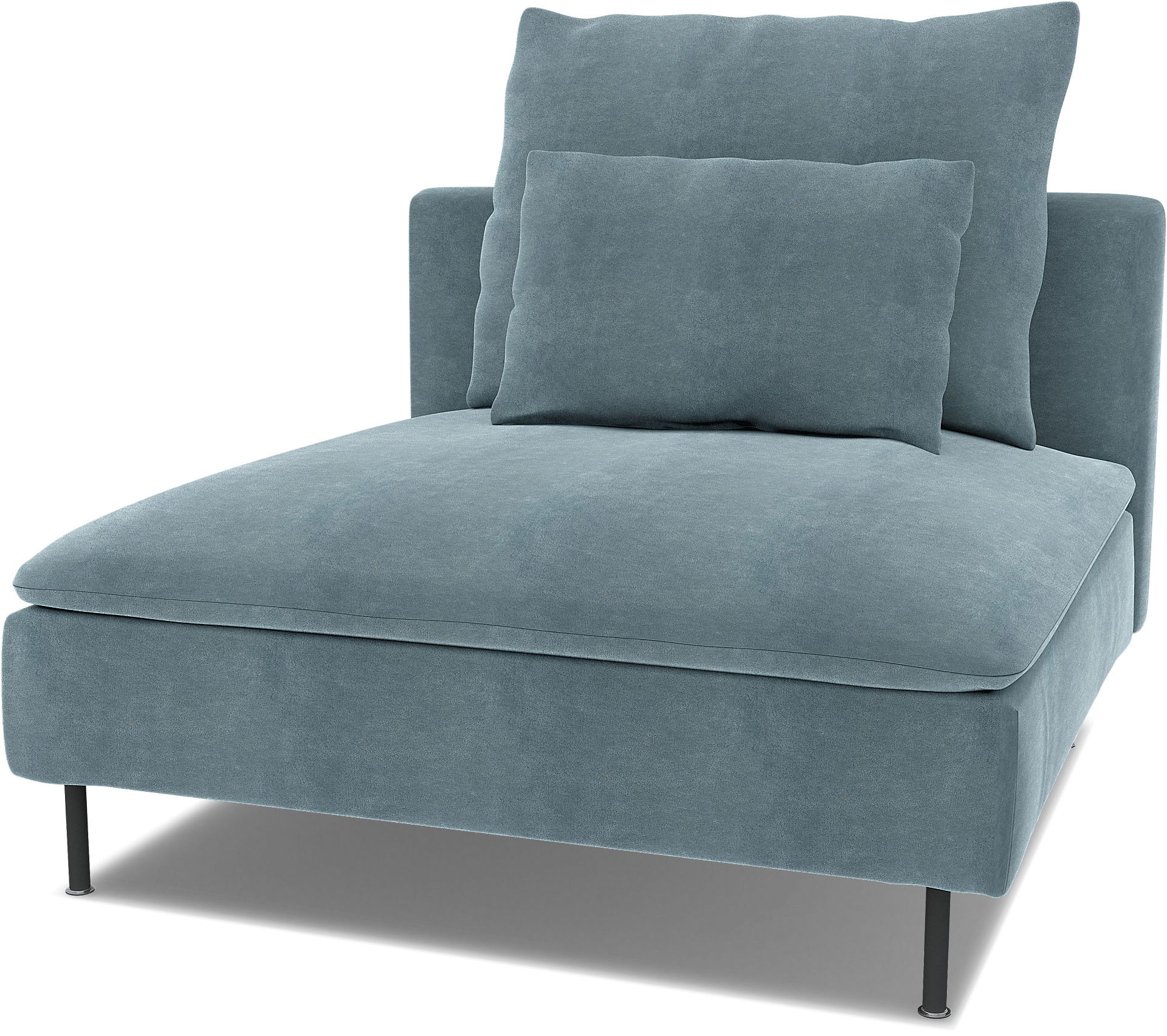 Extra överdragsdel för sittkudde till Söderhamn 1-sittssektion, Air Blue, BEMZ NATURE'S PALETTE COLLECTION - Bemz