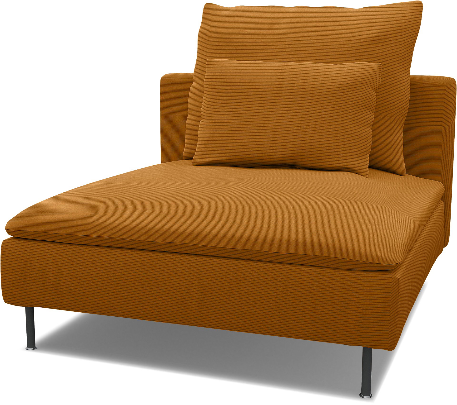 Ersatzbezug für Sitzkissen des 1er-Elementes Söderhamn, Saffron, Cord - Bemz