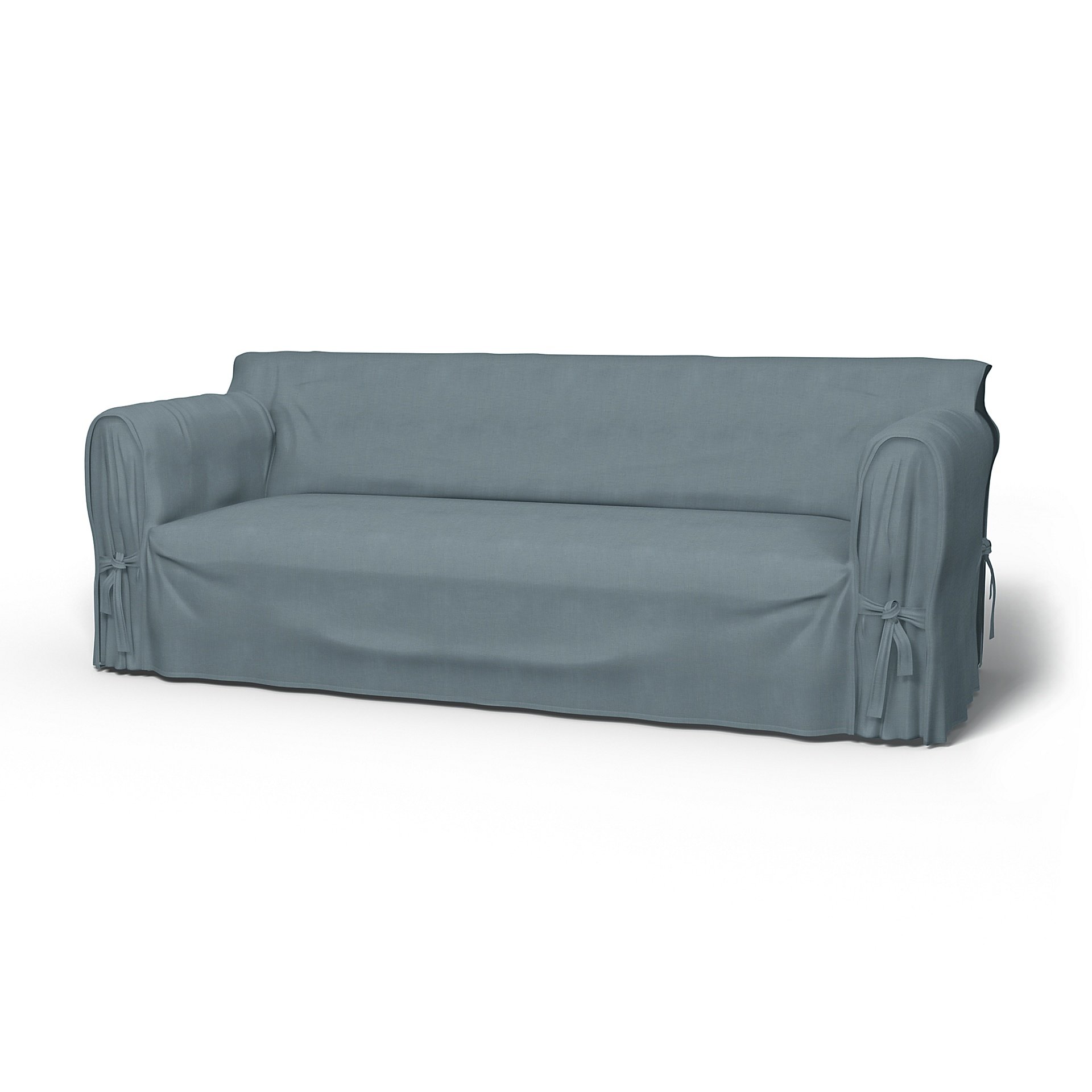 IKEA - Multi Fit 3 Seater Sofa Cover, Dusk, Linen - Bemz