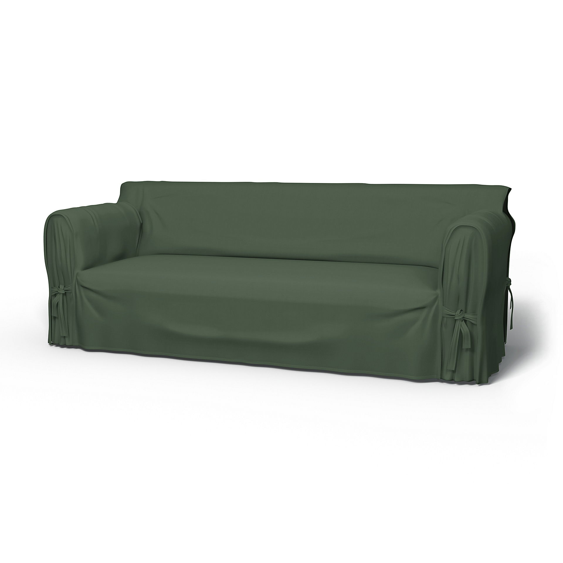 IKEA - Multi Fit 3 Seater Sofa Cover, Thyme, Cotton - Bemz