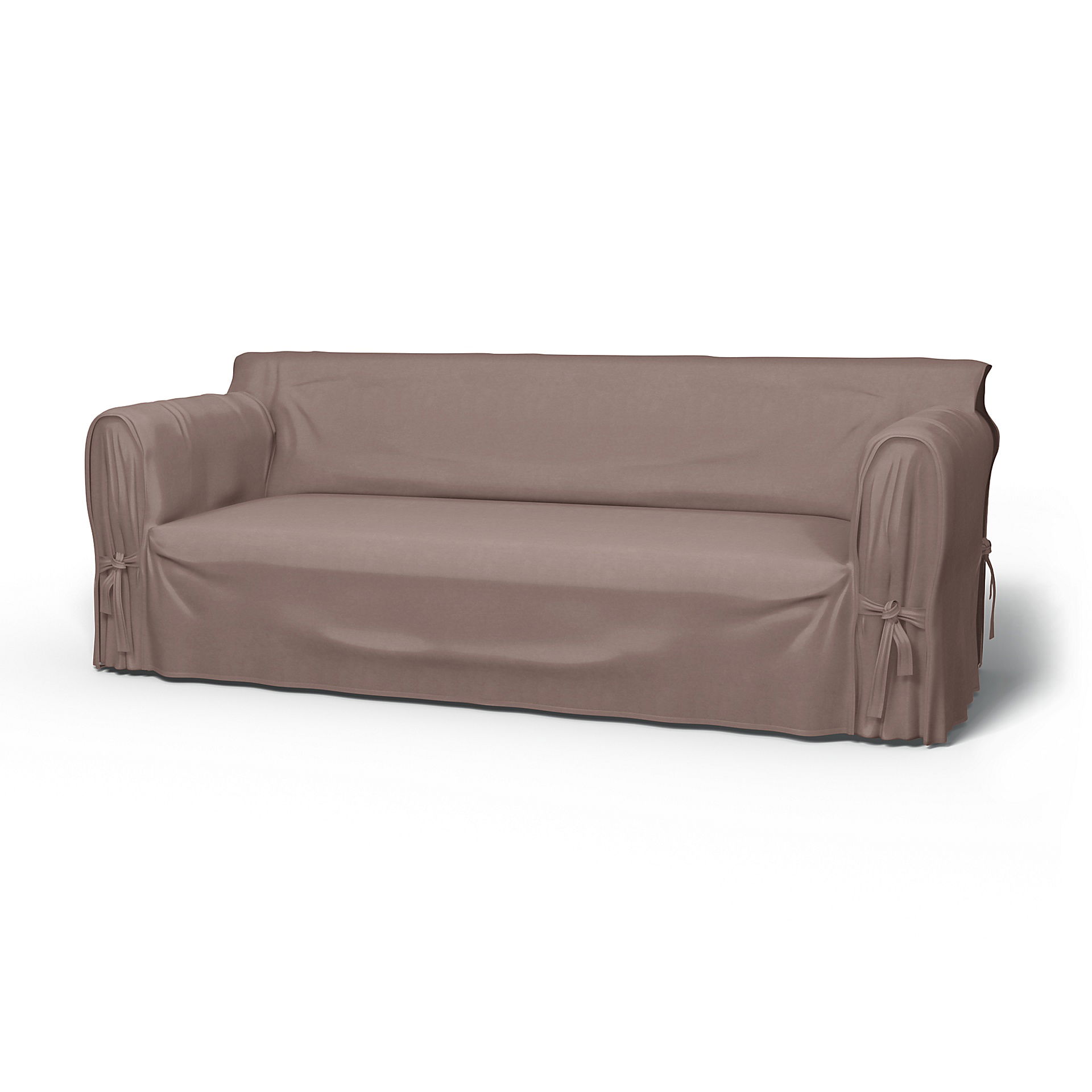 IKEA - Multi Fit 3 Seater Sofa Cover, Lavender, Velvet - Bemz