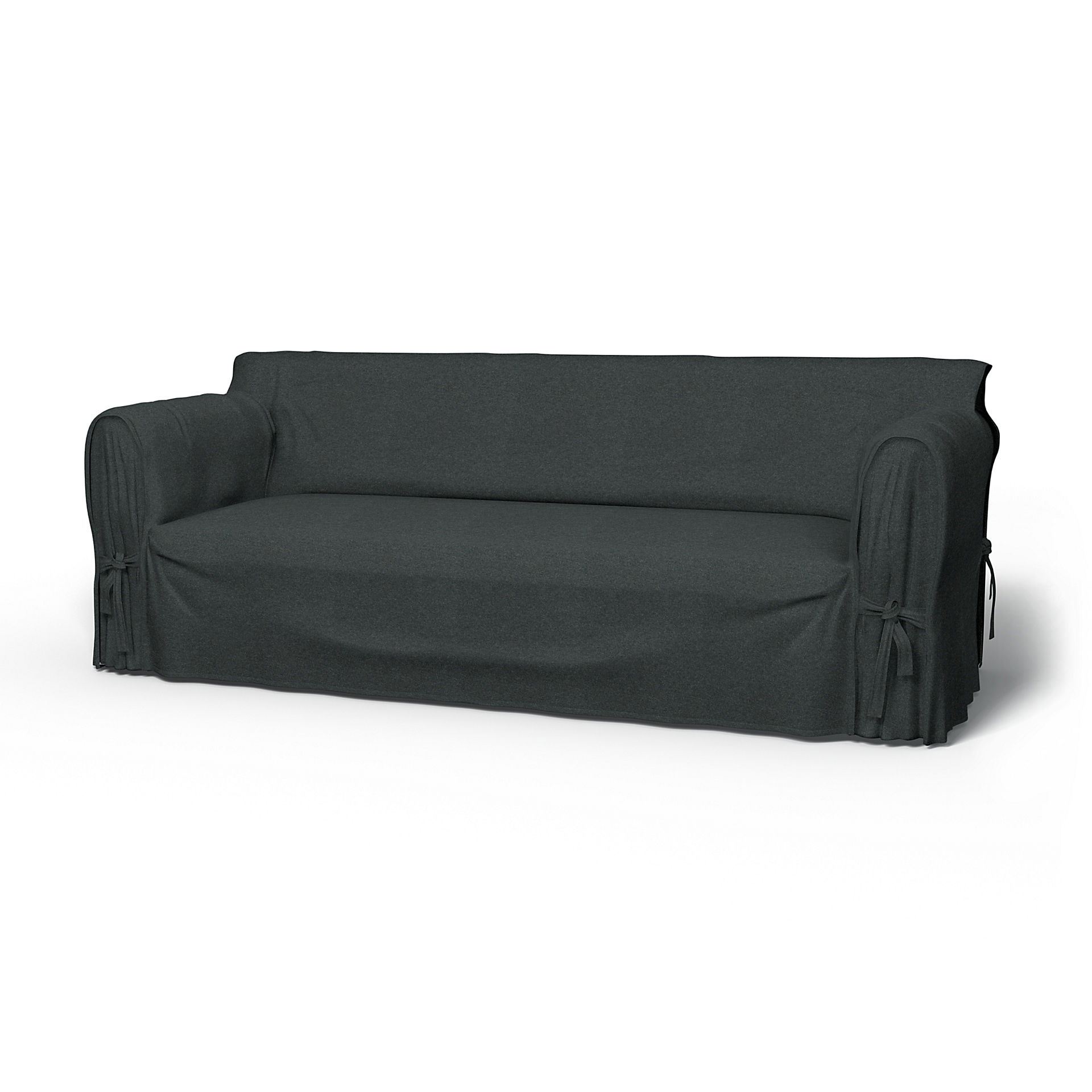 IKEA - Multi Fit 3 Seater Sofa Cover, Stone, Wool - Bemz