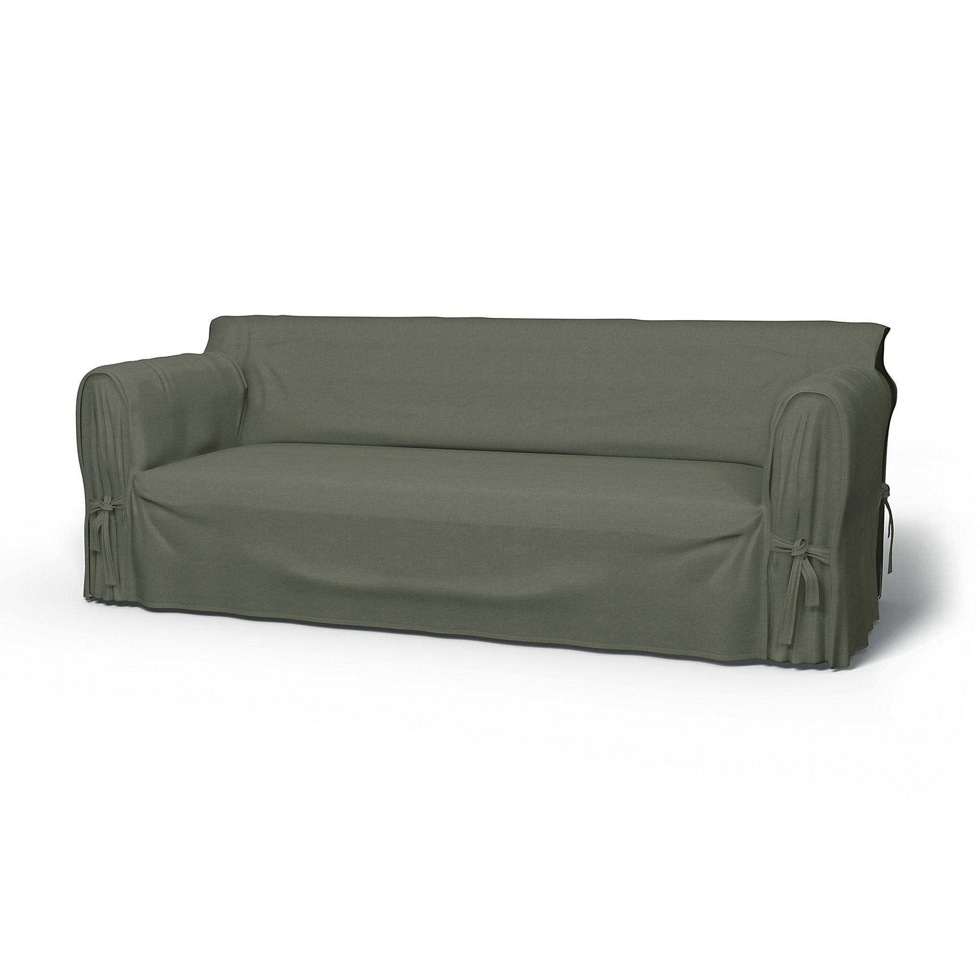 IKEA - Överdrag Multi Fit till 3-sitssoffa, Rosemary, Linne - Bemz