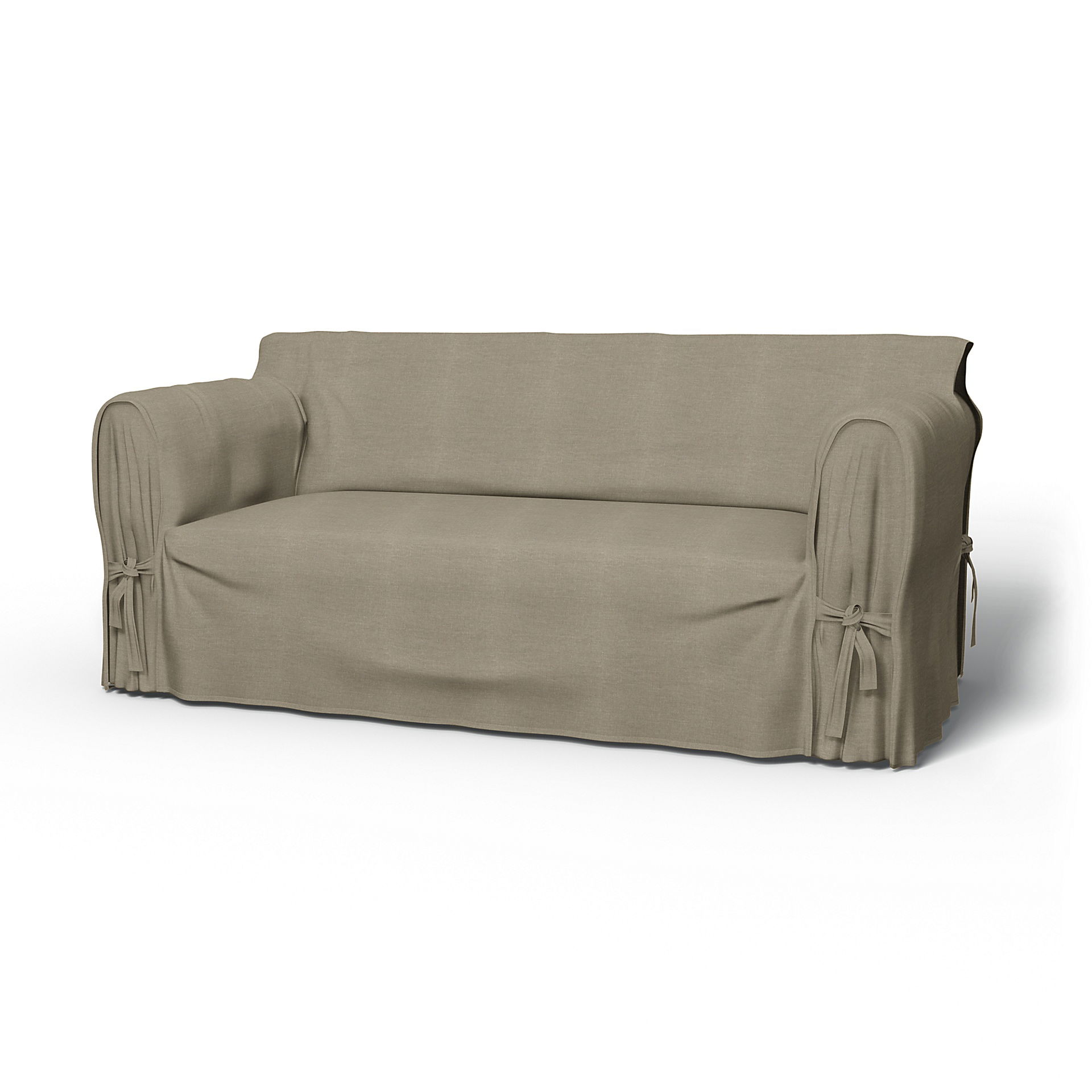 IKEA - Överdrag Multi Fit till 2,5-sitssoffa, Natural, Linne - Bemz