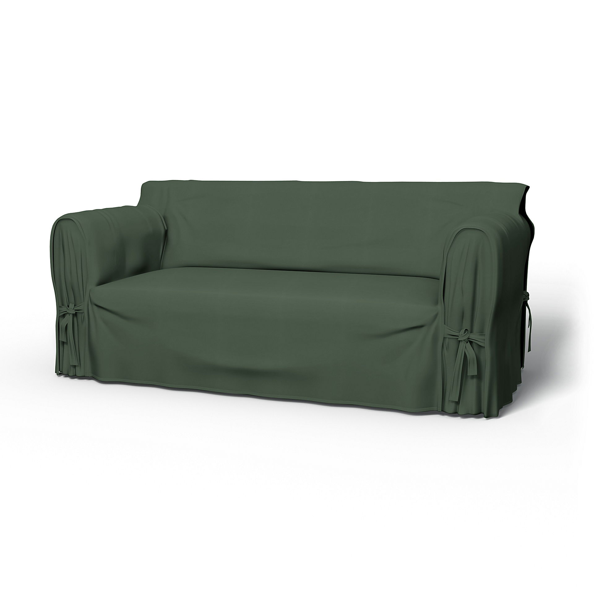 IKEA - Överdrag Multi Fit till 2,5-sitssoffa, Thyme, Bomull - Bemz