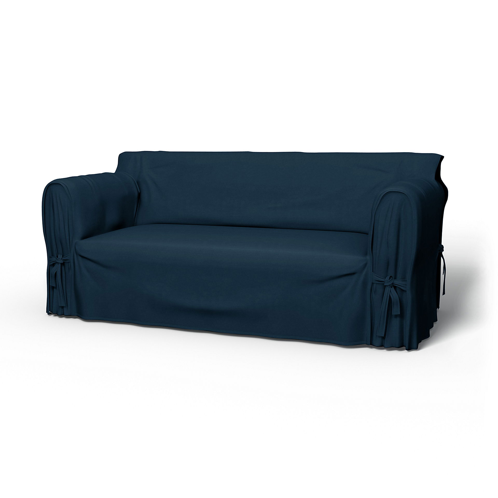 IKEA - Överdrag Multi Fit till 2,5-sitssoffa, Midnight, Sammet - Bemz