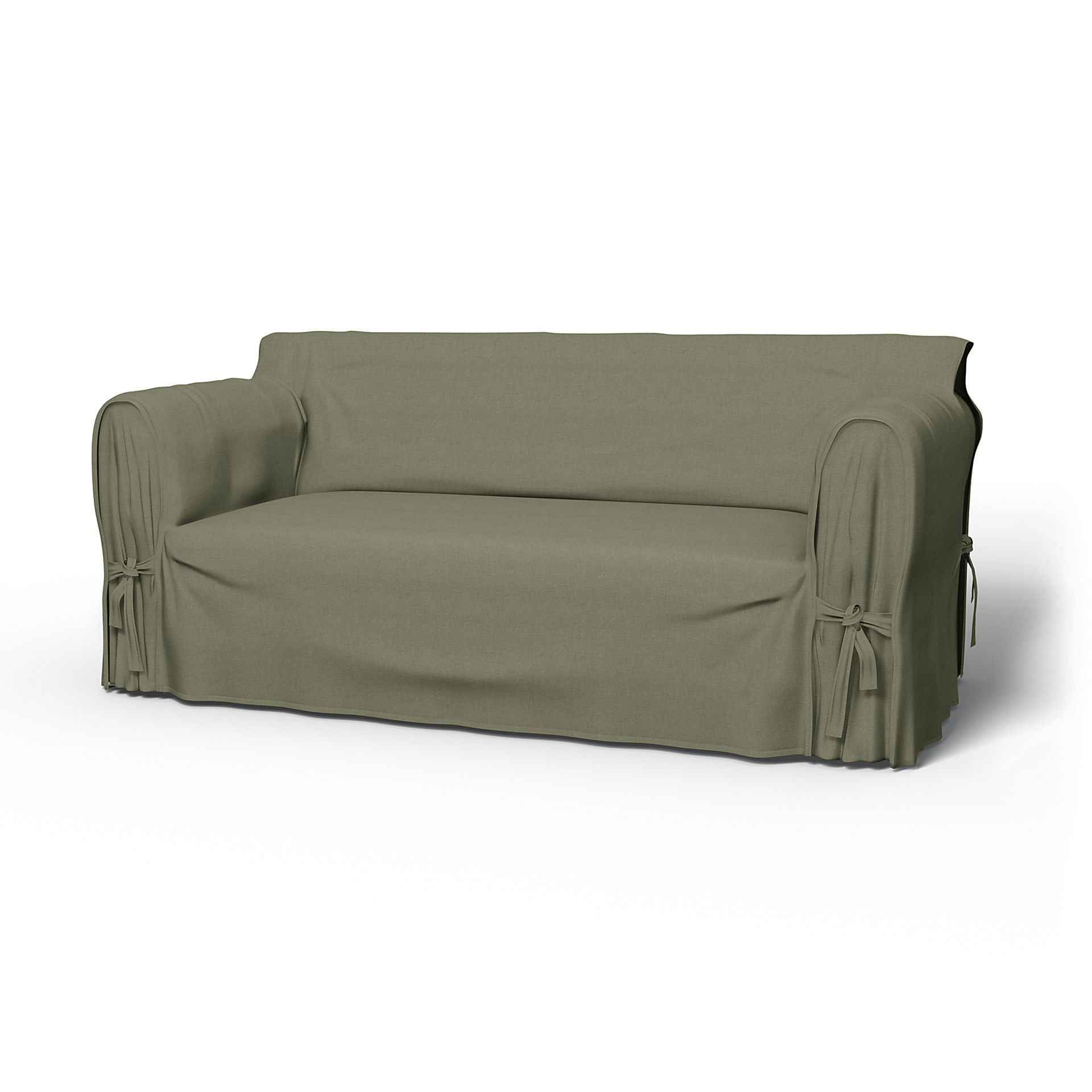 IKEA - Multi Fit 2.5 Seater Sofa Cover, Sage, Linen - Bemz