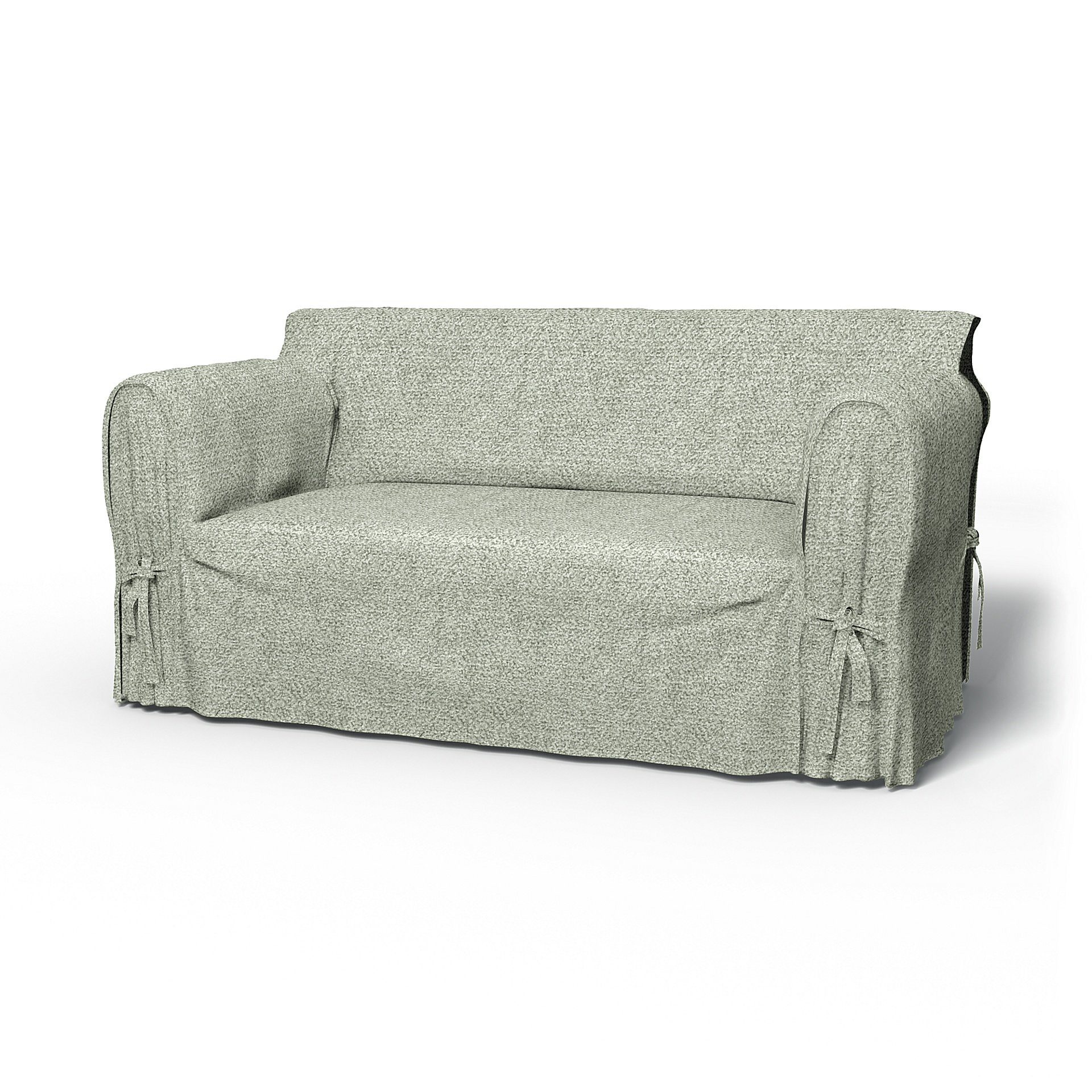 IKEA - Multi Fit 2 Seater Sofa Cover, Pistachio, Boucle & Texture - Bemz