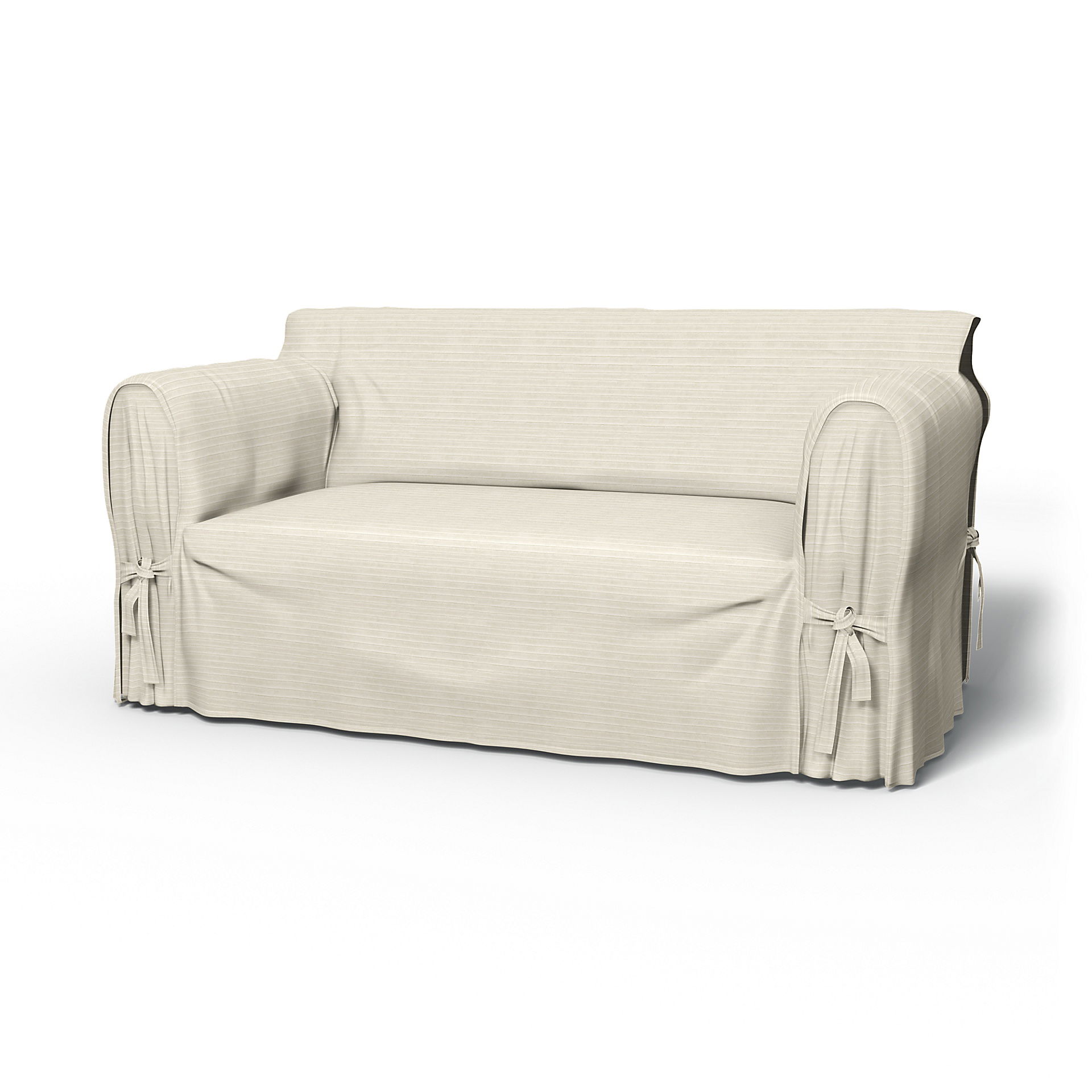 IKEA - Multi Fit 2 Seater Sofa Cover, Tofu, Corduroy - Bemz
