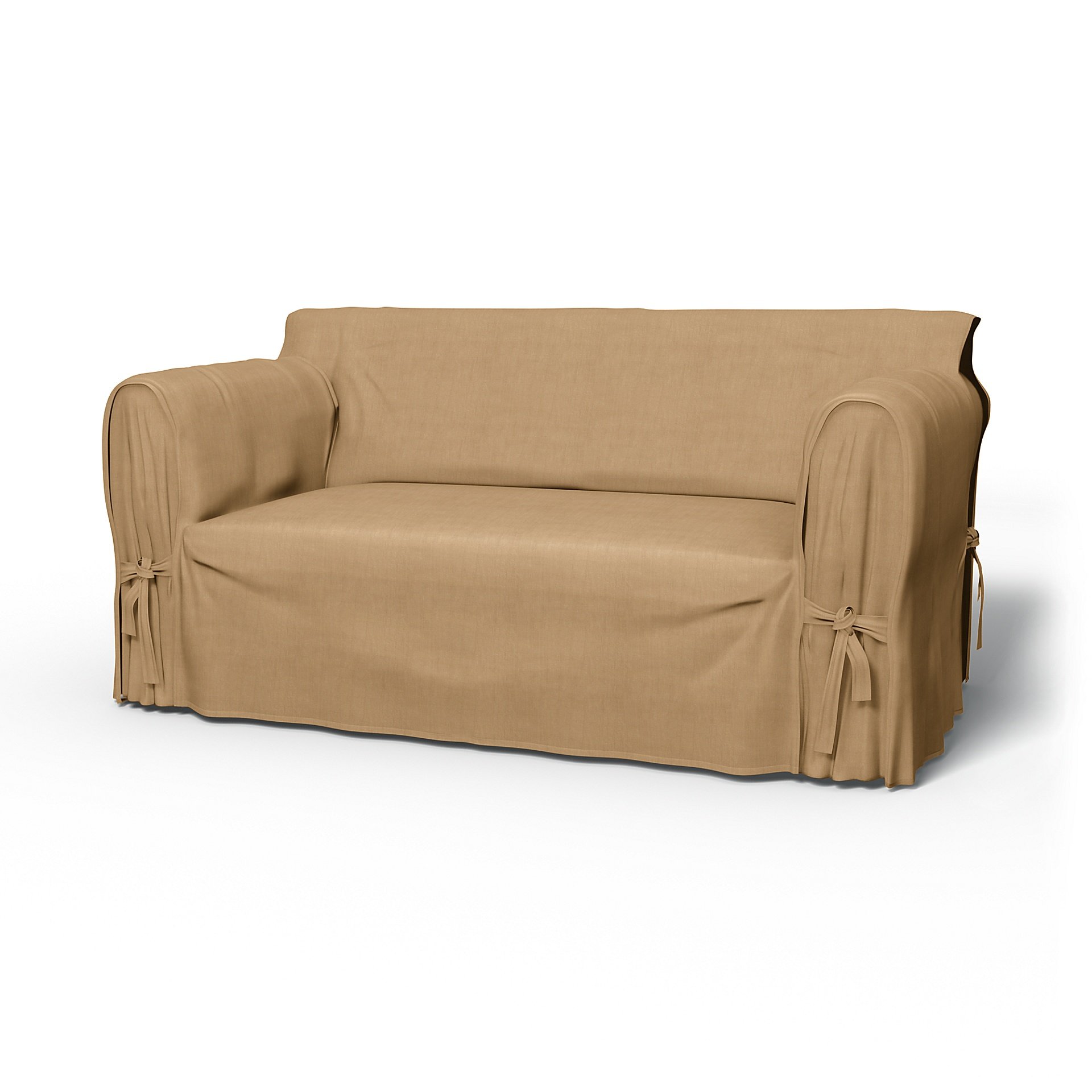 IKEA - Multi Fit 2 Seater Sofa Cover, Hemp, Linen - Bemz