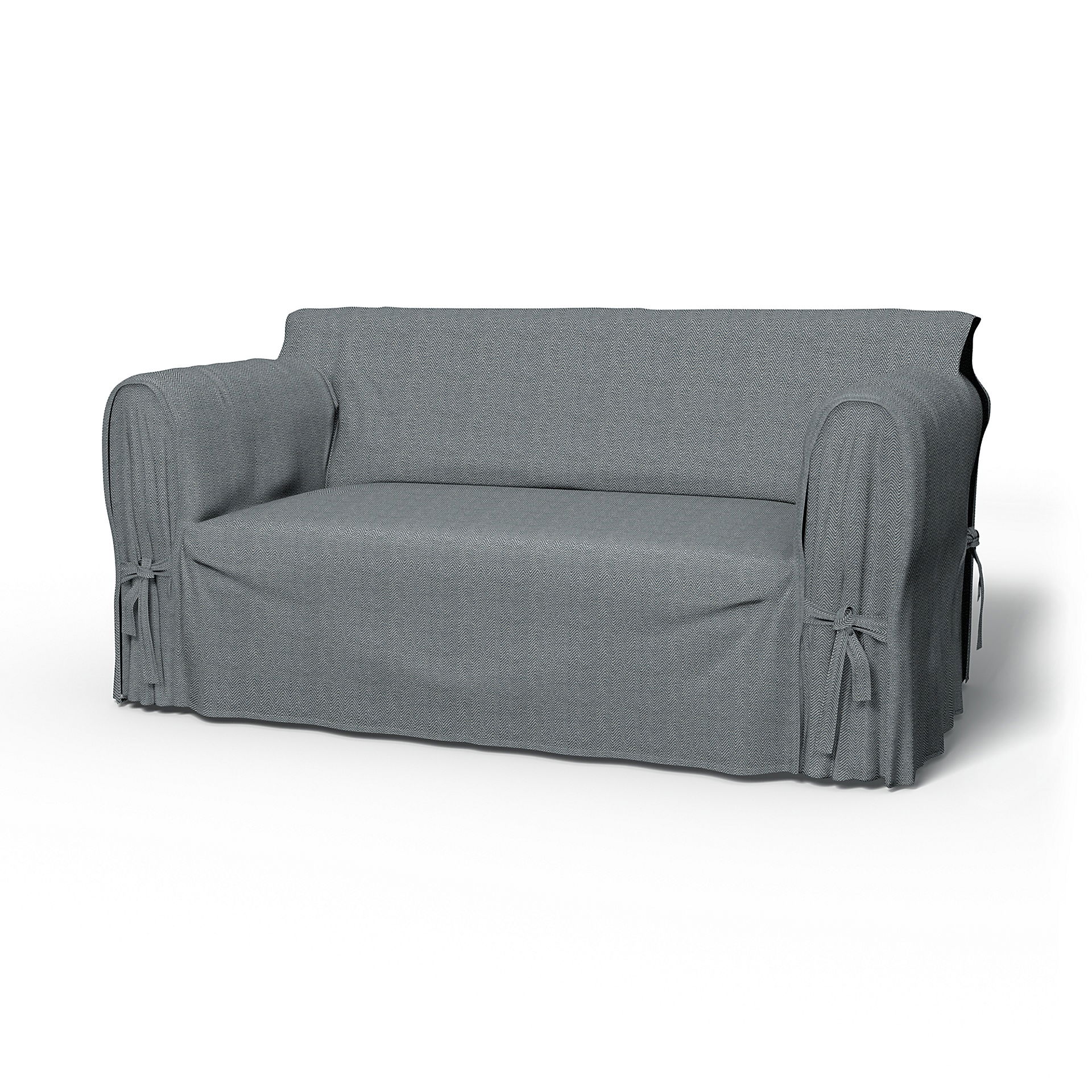 IKEA - Överdrag Multi Fit till 2-sitssoffa, Denim, Bomull - Bemz