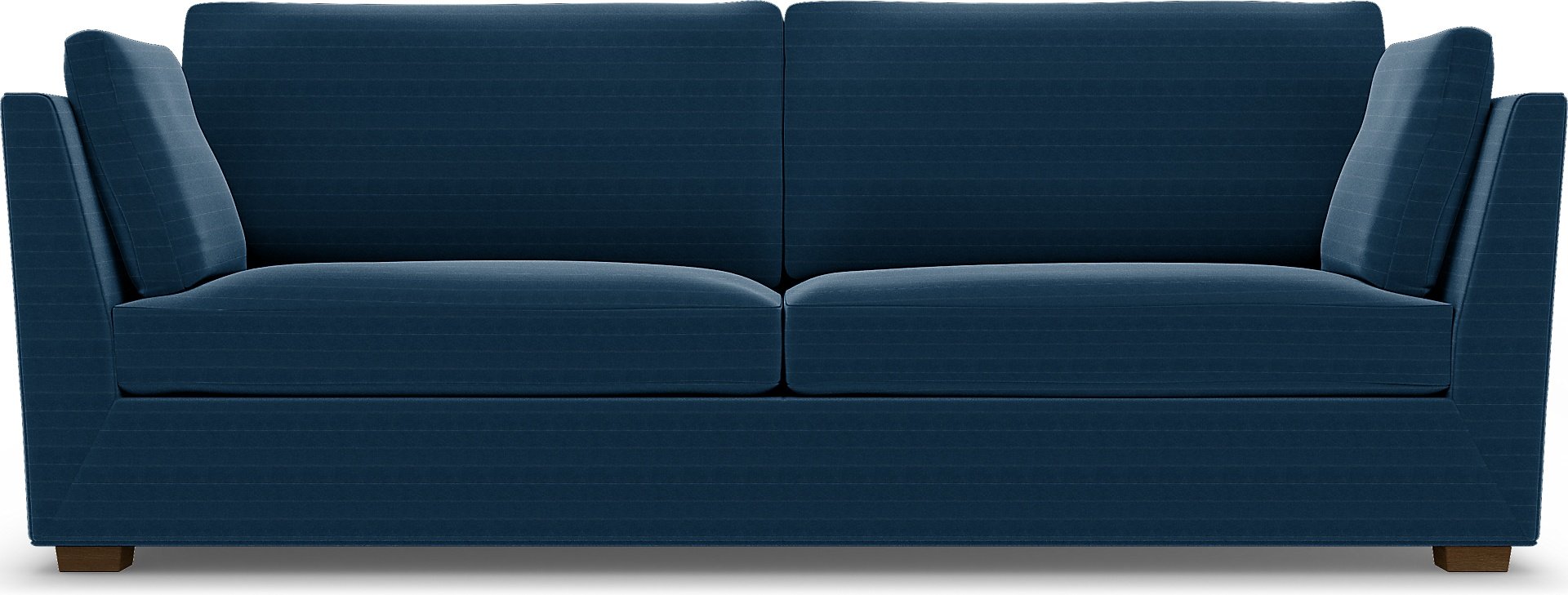 IKEA - Stockholm 3.5 Seater Sofa Cover, Denim Blue, Velvet - Bemz