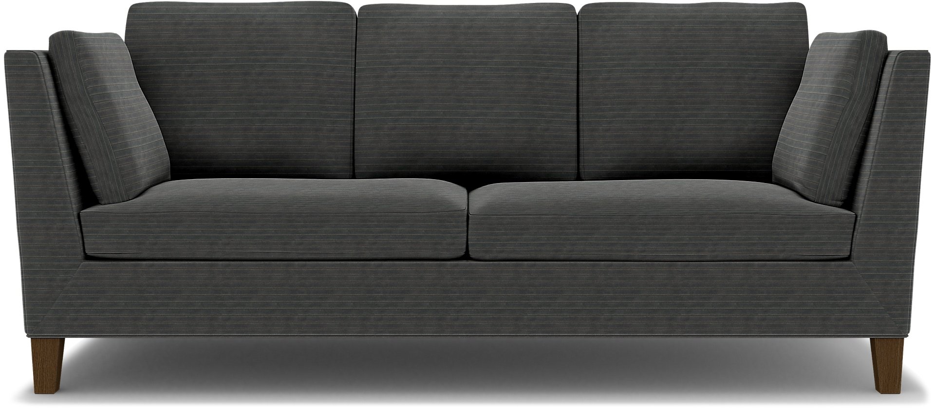 IKEA - Stockholm 3 Seater Sofa Cover , Licorice, Corduroy - Bemz