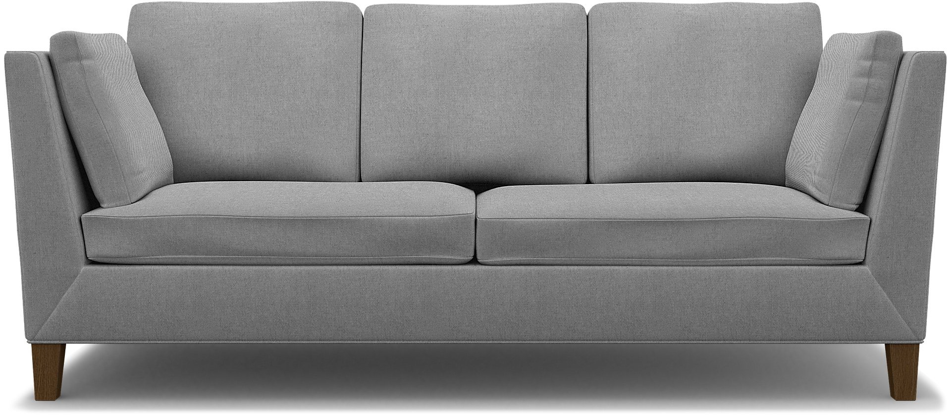 IKEA - Stockholm 3 Seater Sofa Cover , Graphite, Linen - Bemz