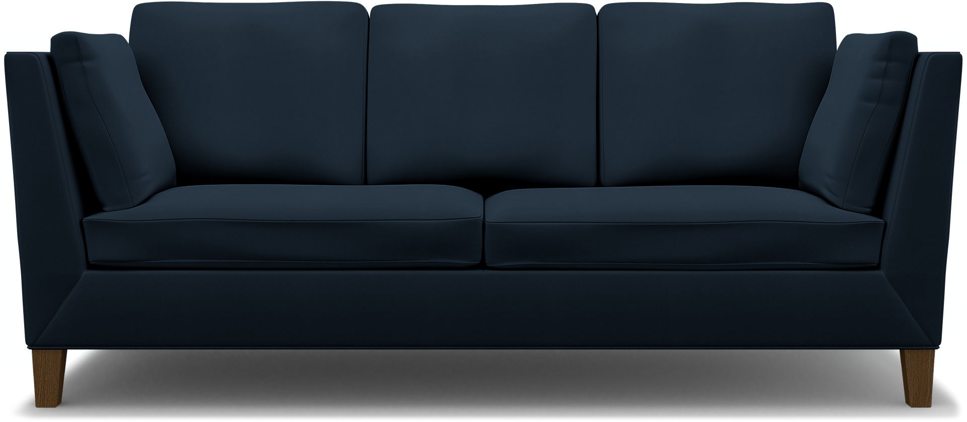 IKEA - Stockholm 3 Seater Sofa Cover , Navy Blue, Cotton - Bemz