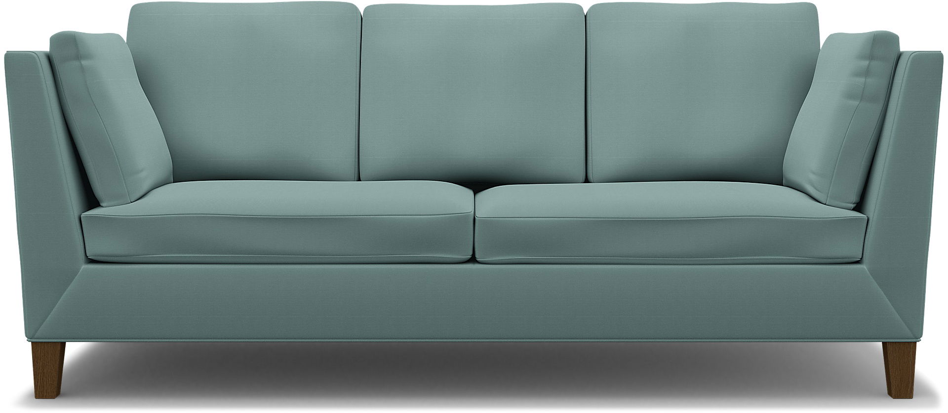 IKEA - Stockholm 3 Seater Sofa Cover , Mineral Blue, Cotton - Bemz