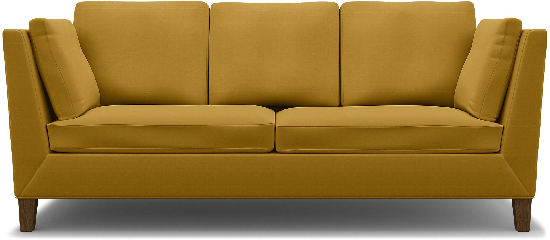 IKEA - Stockholm 3 Seater Sofa Cover , Honey Mustard, Cotton - Bemz