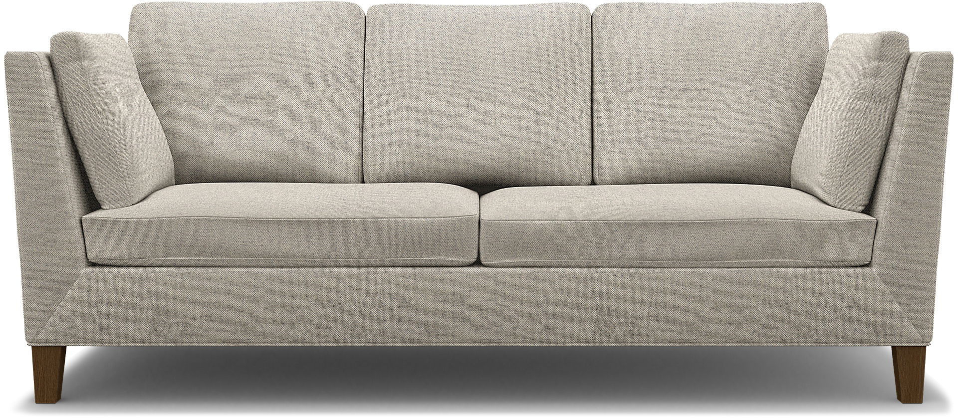 IKEA - Stockholm 3 Seater Sofa Cover , Silver Grey, Cotton - Bemz