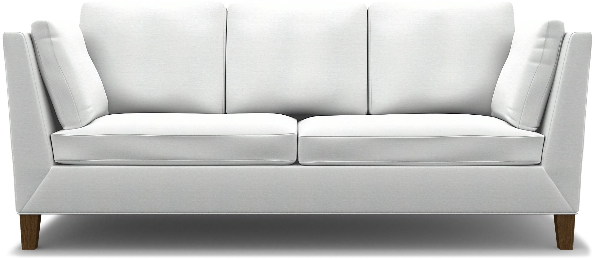 IKEA - Stockholm 3 Seater Sofa Cover , White, Linen - Bemz