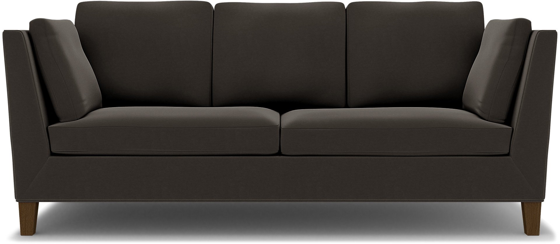 IKEA - Stockholm 3 Seater Sofa Cover , Licorice, Velvet - Bemz