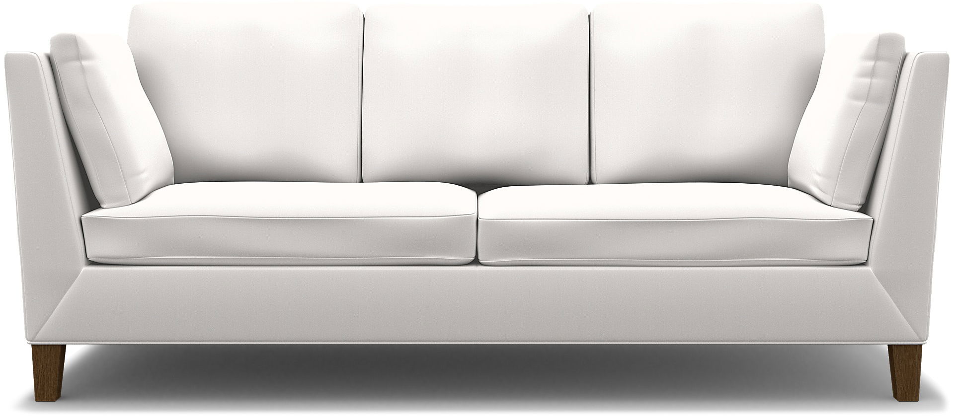 IKEA - Stockholm 3 Seater Sofa Cover , Soft White, Linen - Bemz