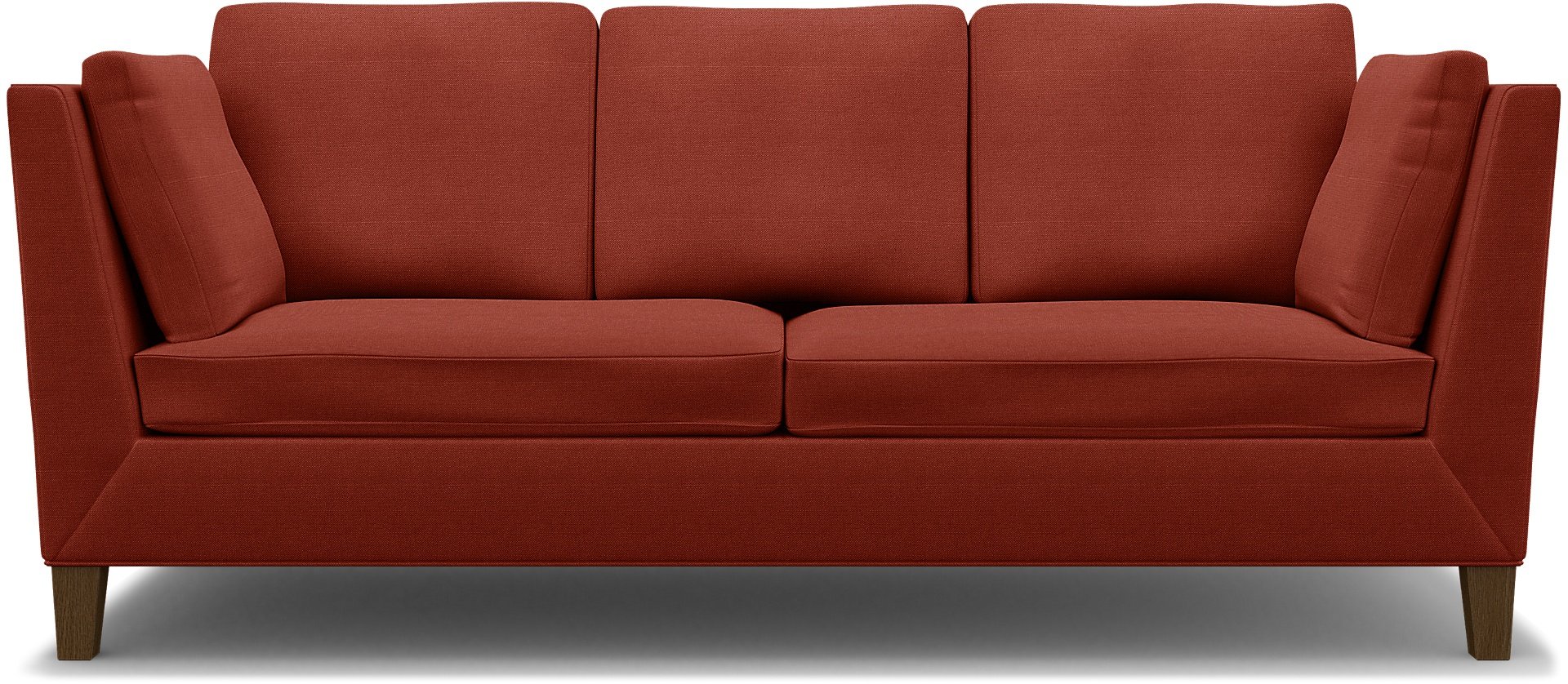 IKEA - Stockholm 3 Seater Sofa Cover , Cayenne, Linen - Bemz