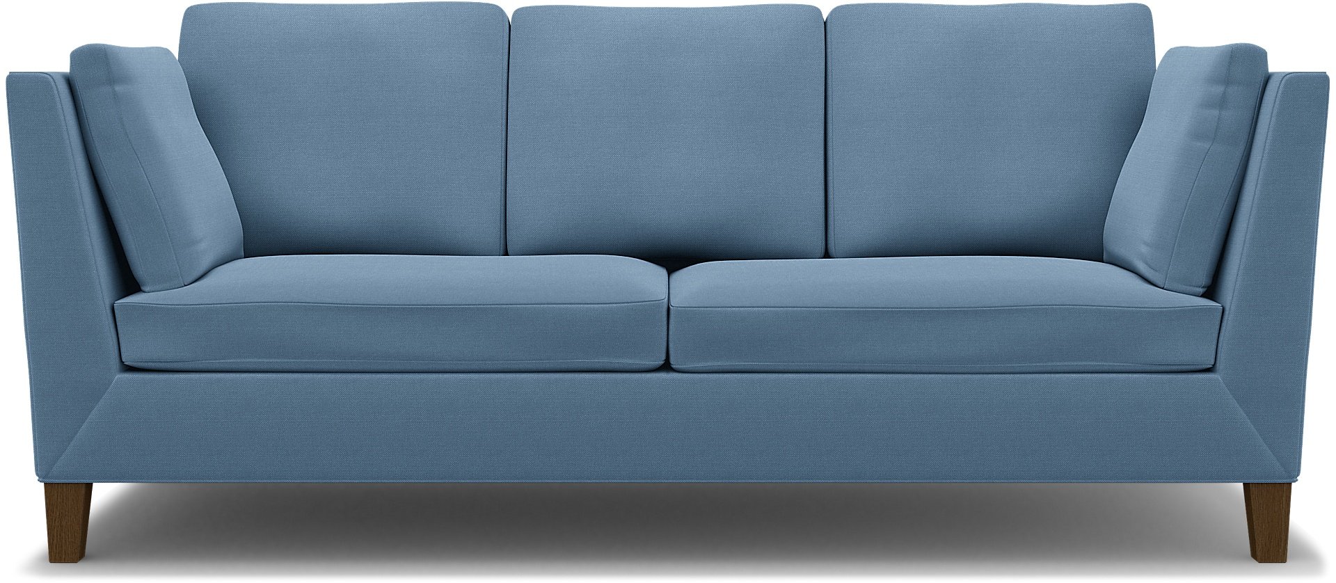 IKEA - Stockholm 3 Seater Sofa Cover , Vintage Blue, Linen - Bemz