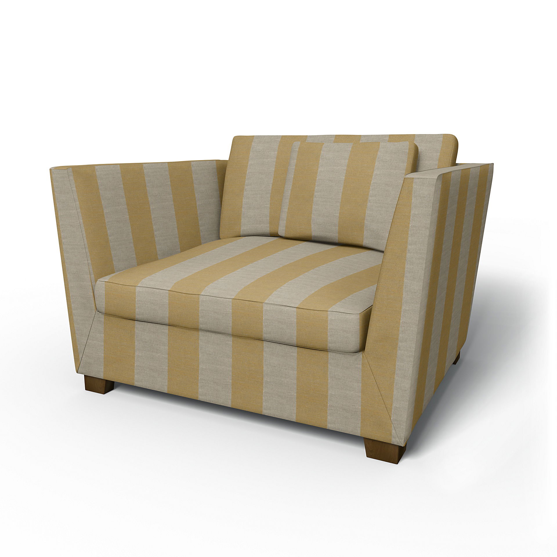 IKEA - Stockholm Armchair Cover, Sun Yellow, Linen - Bemz