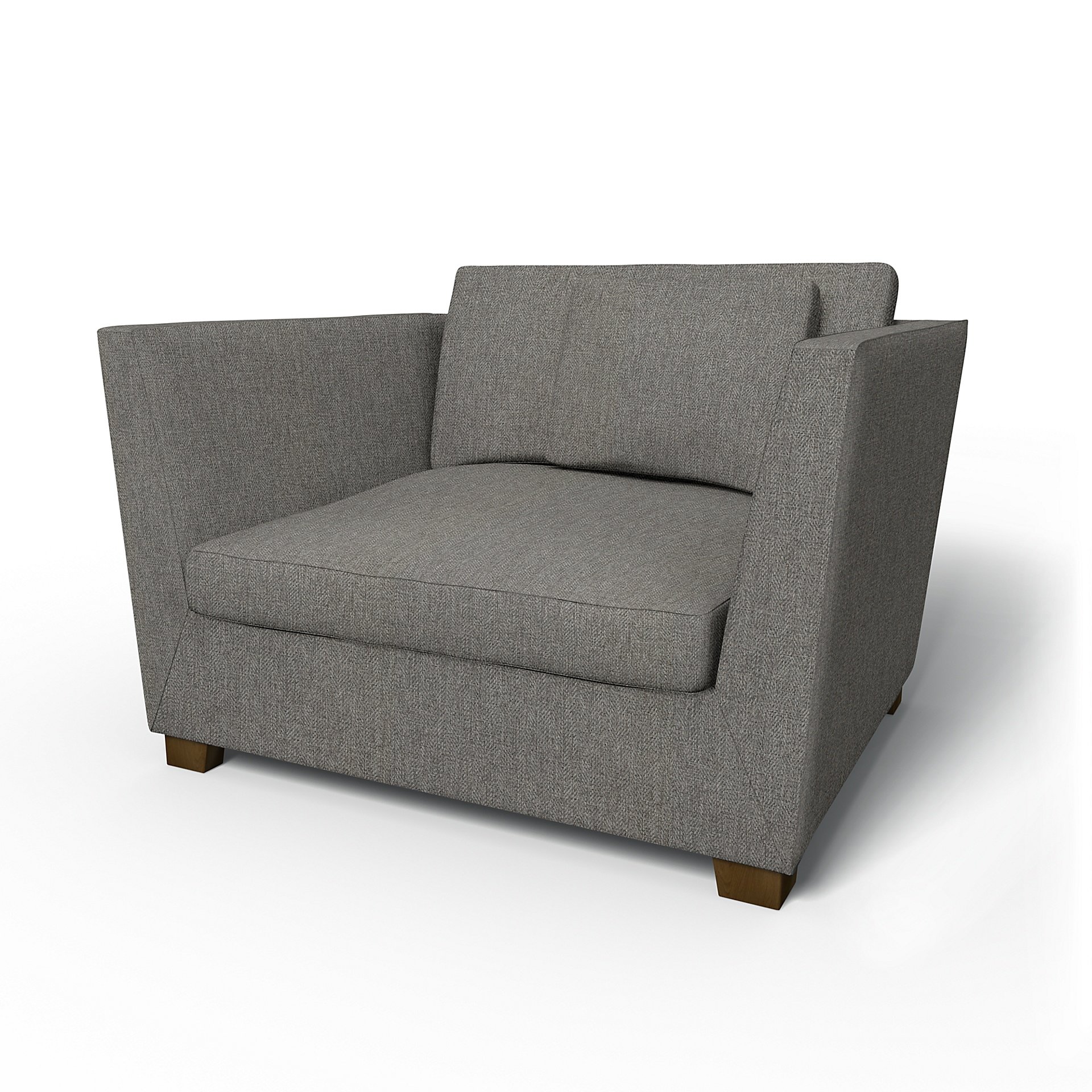 IKEA - Stockholm Armchair Cover, Taupe, Boucle & Texture - Bemz