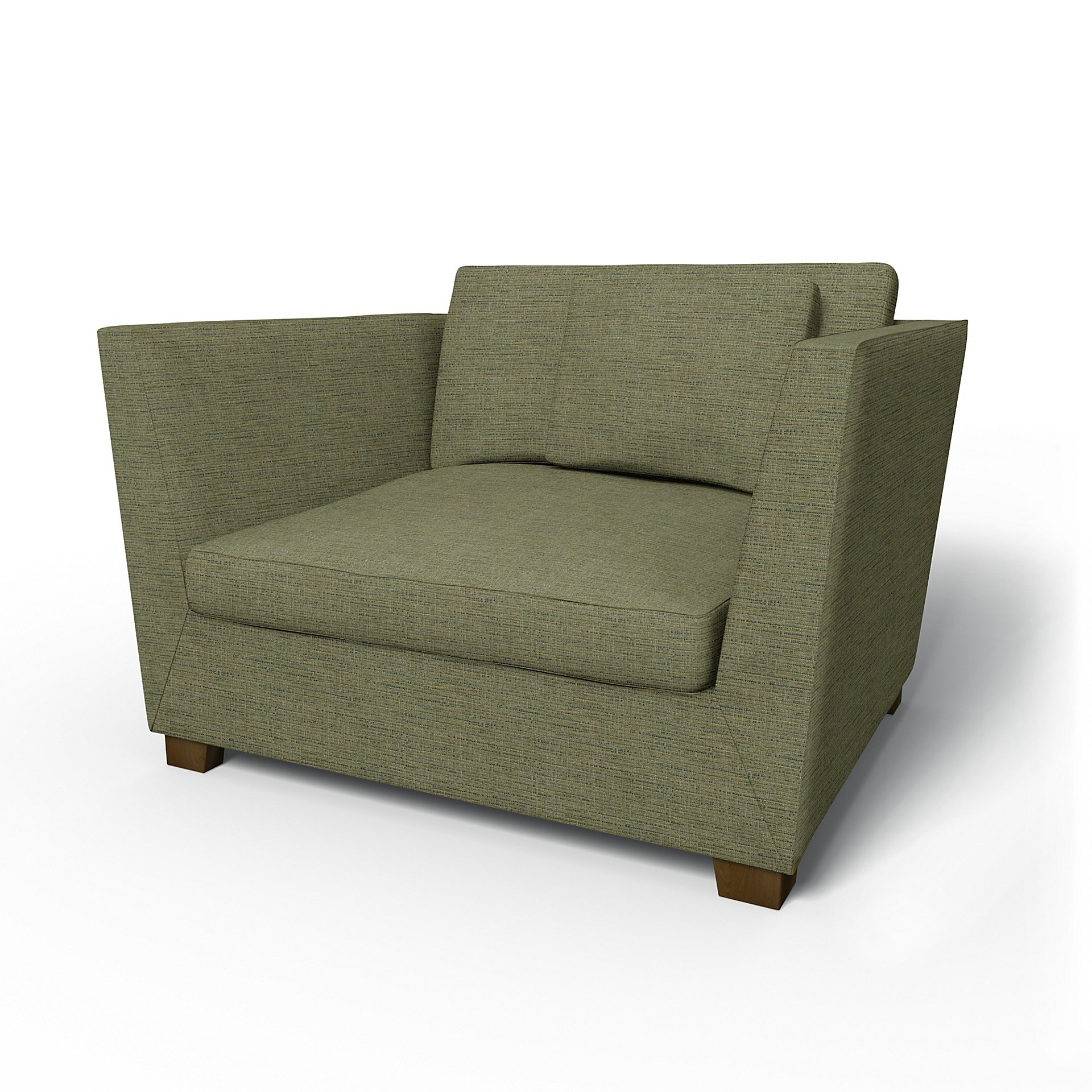 IKEA - Stockholm Armchair Cover, Meadow Green, Boucle & Texture - Bemz