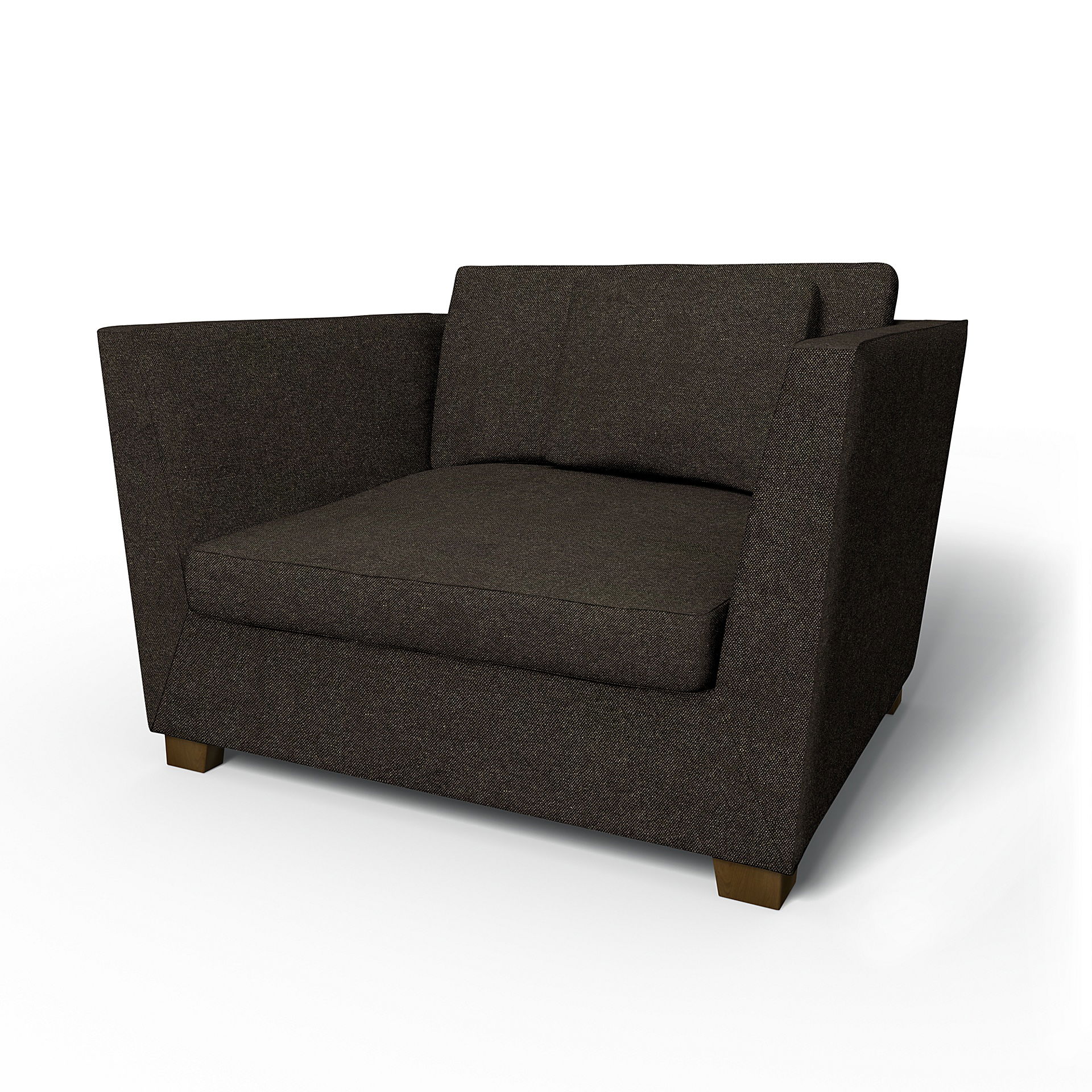 IKEA - Housse de fauteuil Stockholm, Graphite Grey, Conscious - Bemz