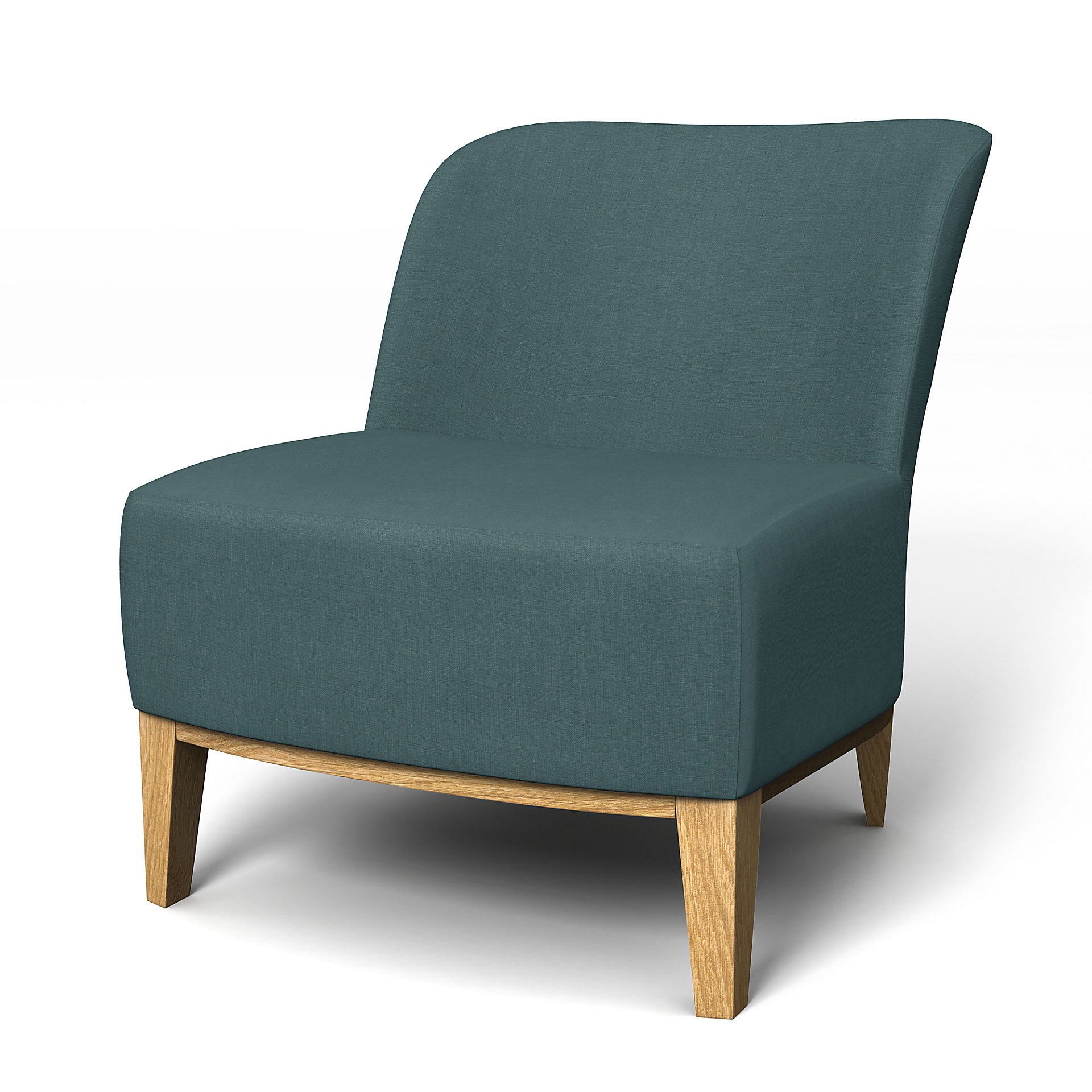 IKEA - Överdrag till Stockholm fåtölj, Slate Blue, Linne - Bemz