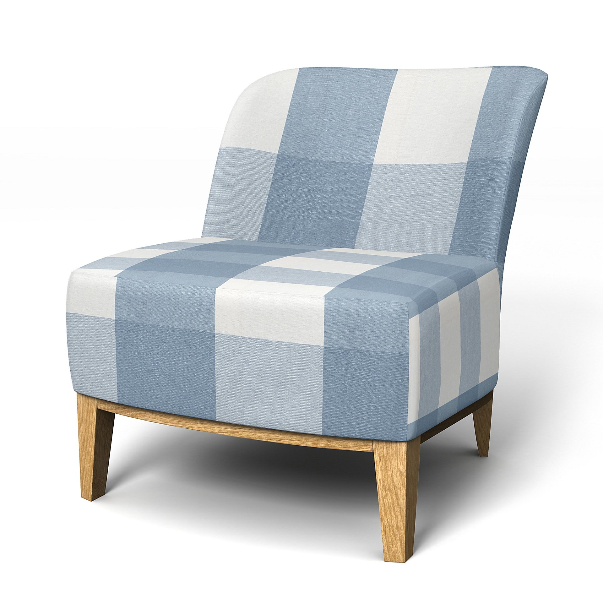 IKEA - Stockholm Easy Chair Cover, Sky Blue, Linen - Bemz